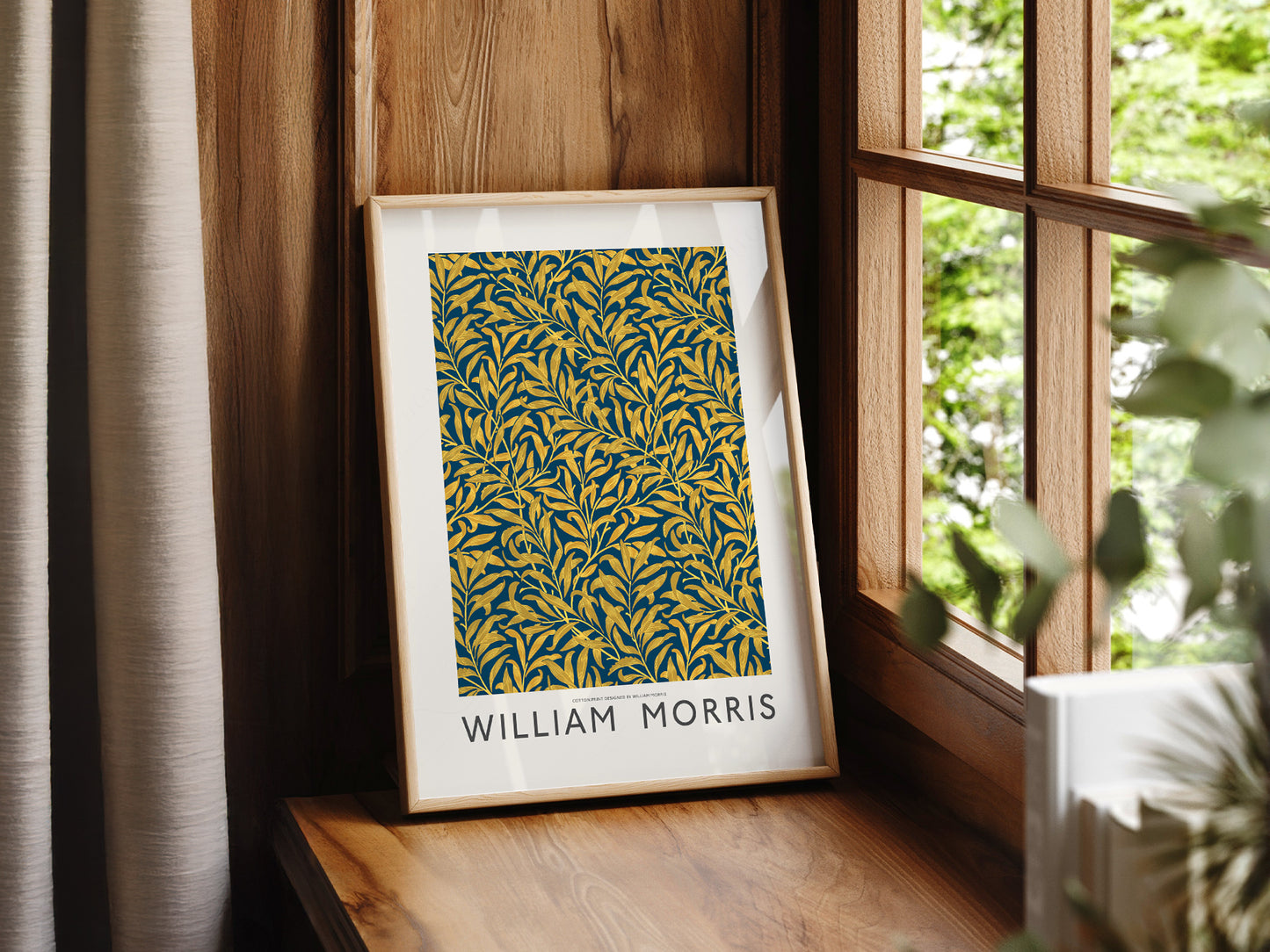 Gallery wall featuring William Morris Willow Bough fine art print