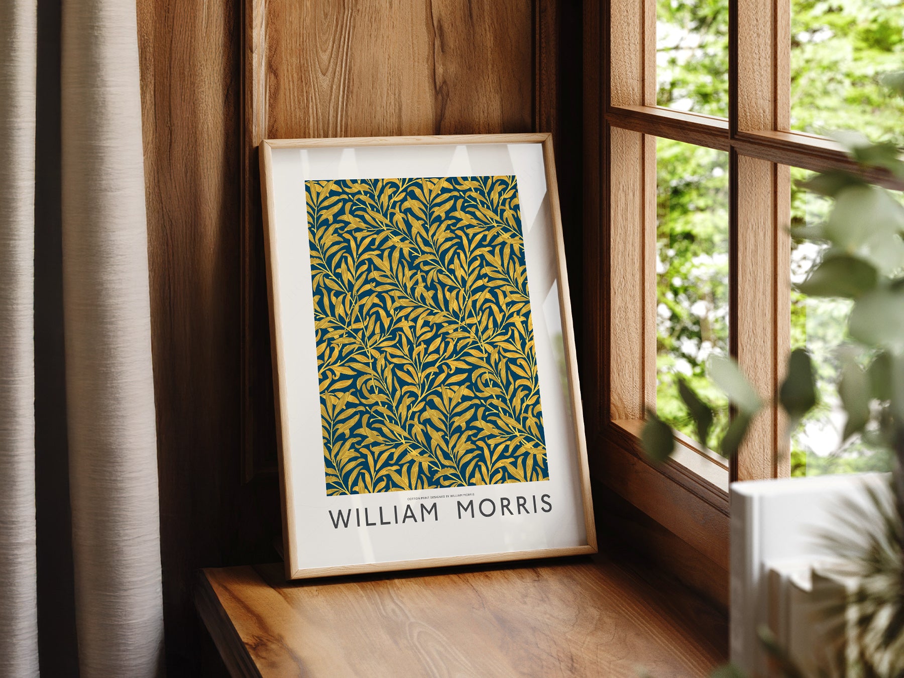 Gallery wall featuring William Morris Willow Bough fine art print