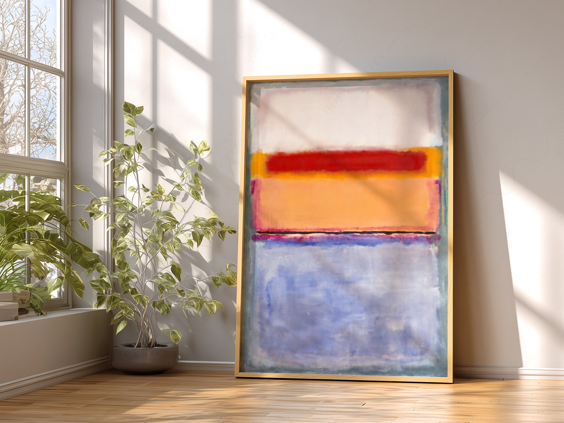 Close-up of Mark Rothko Untitled Color Field archival print on Premium Matte Paper