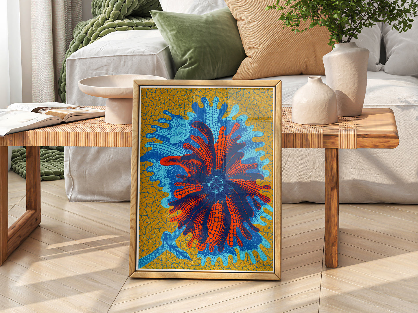 Yayoi Kusama Print, Flower Art