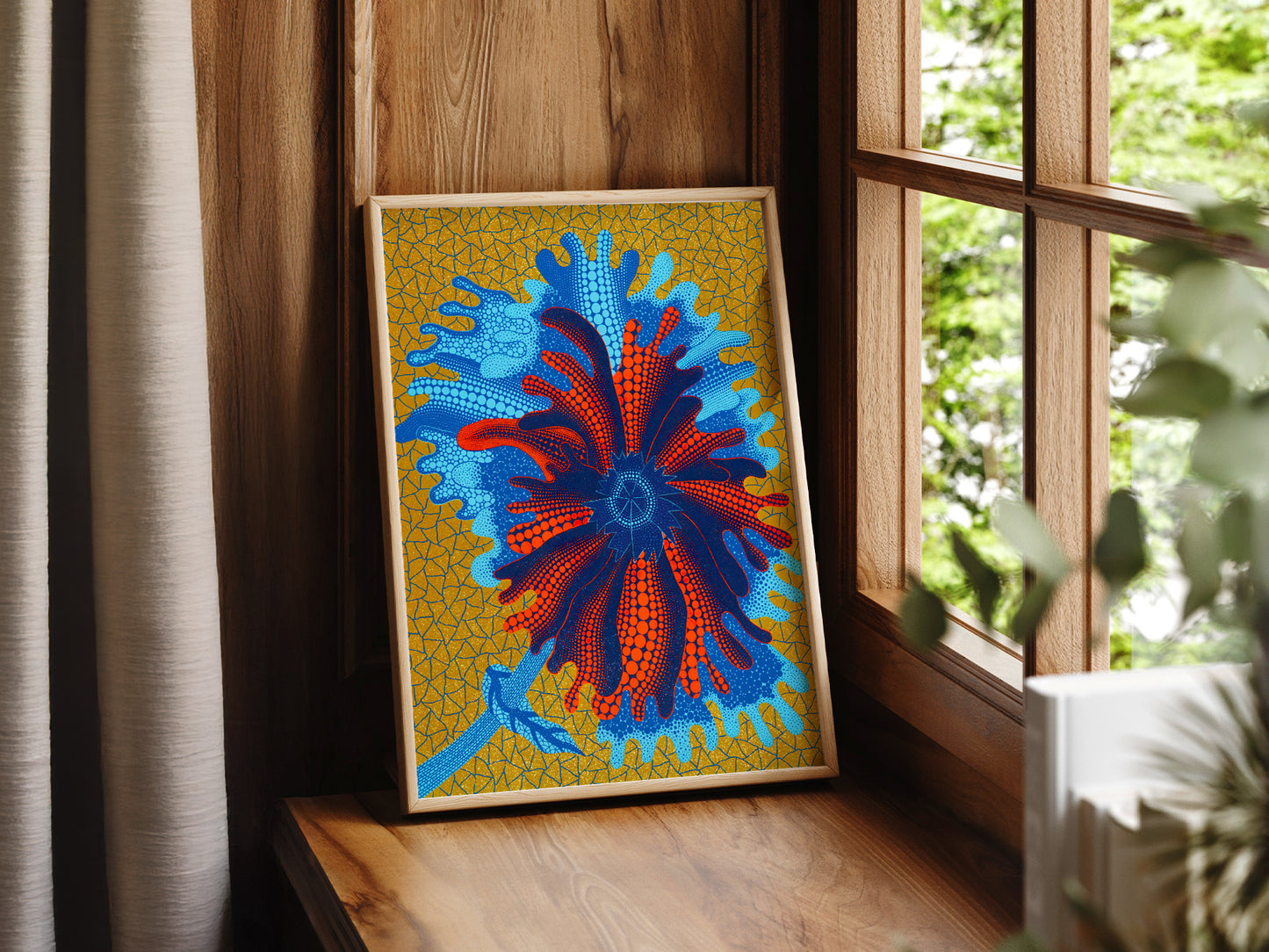 Yayoi Kusama Print, Flower Art