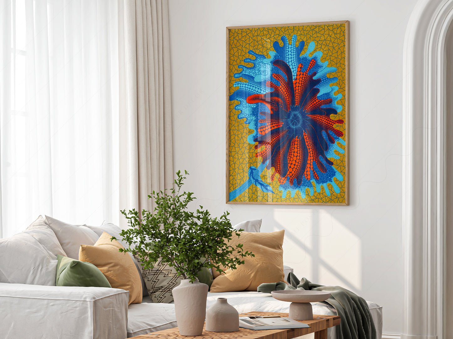 Yayoi Kusama Print, Flower Art