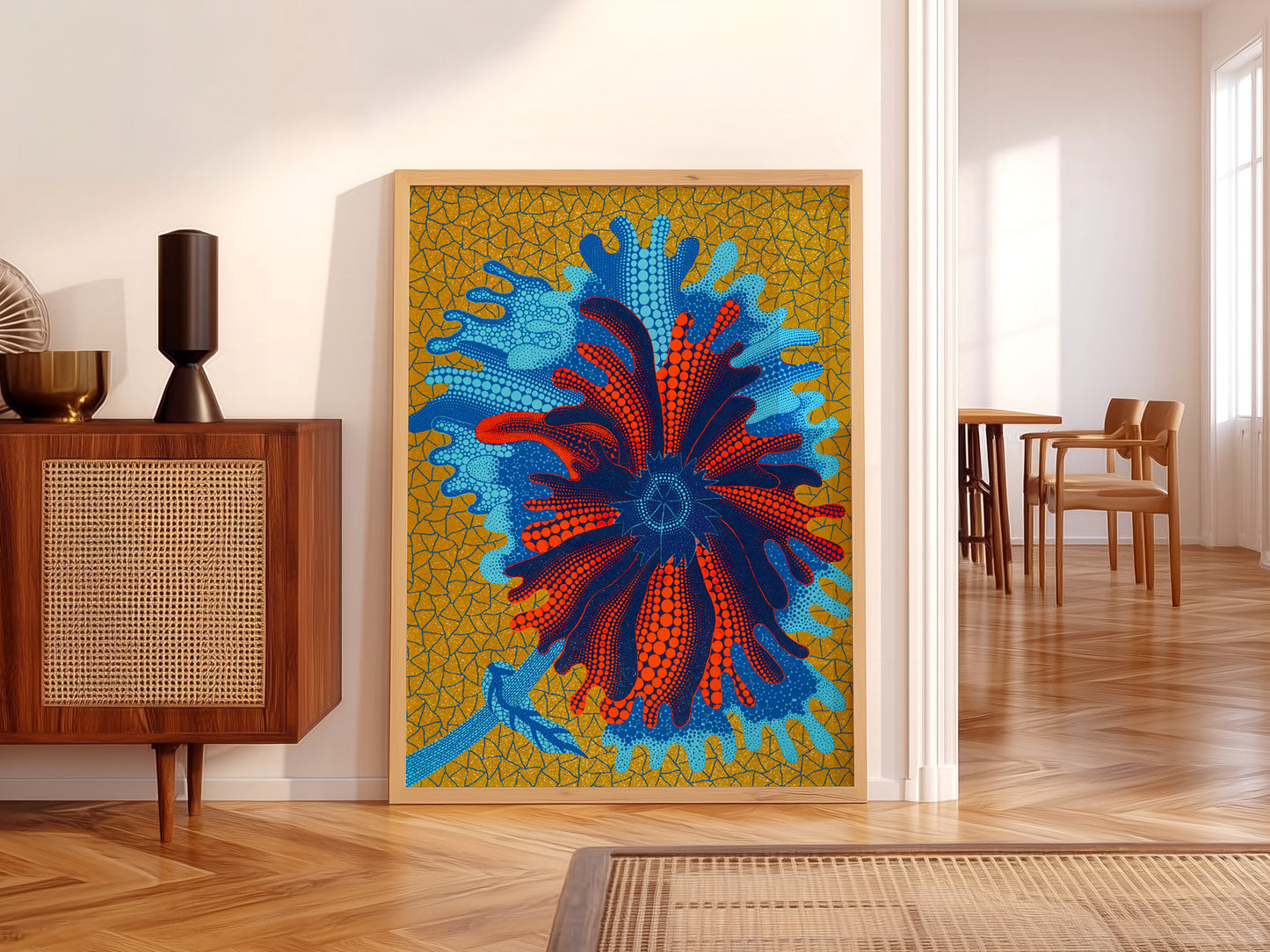 Yayoi Kusama Print, Flower Art