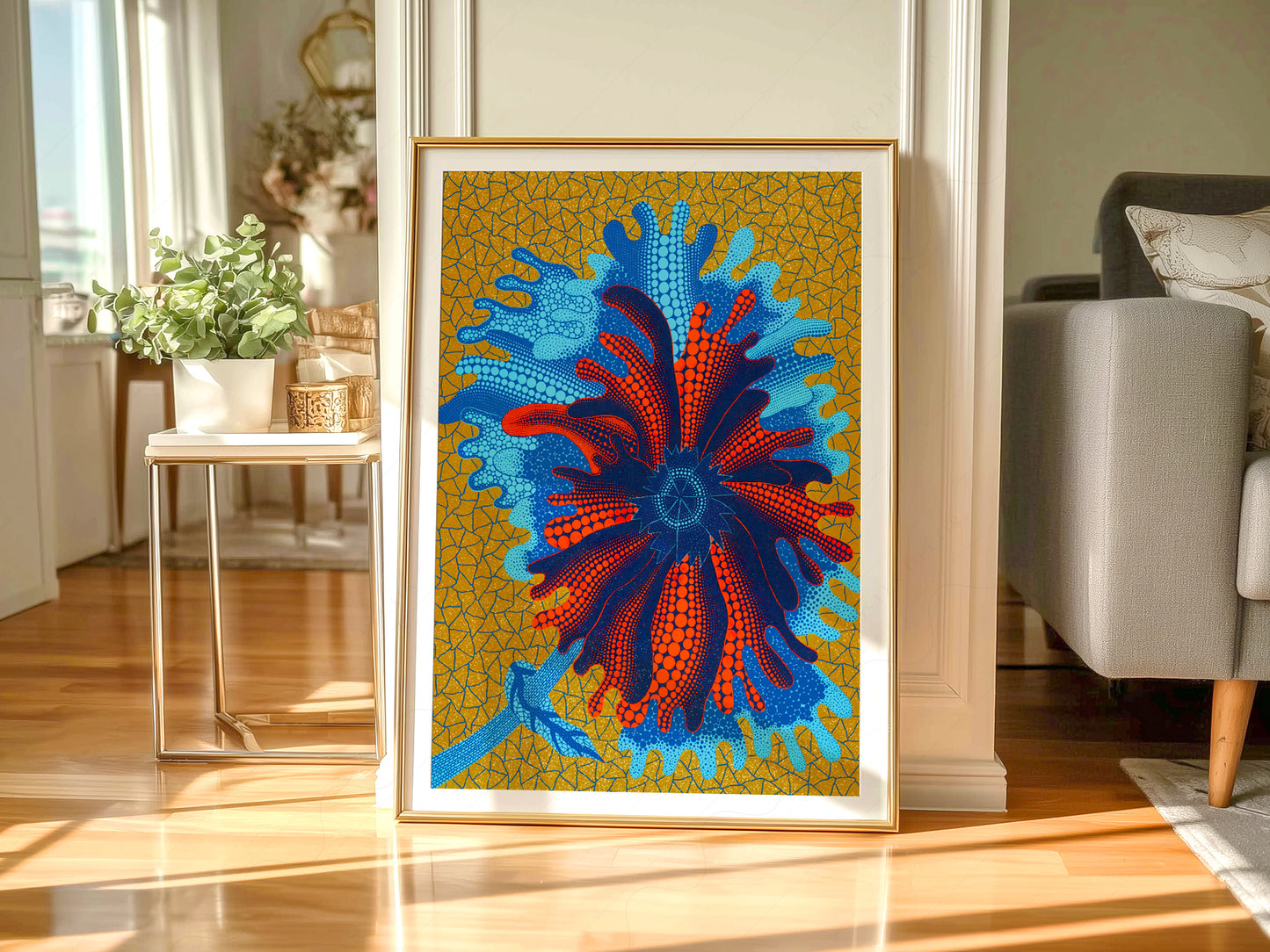 Yayoi Kusama Print, Flower Art