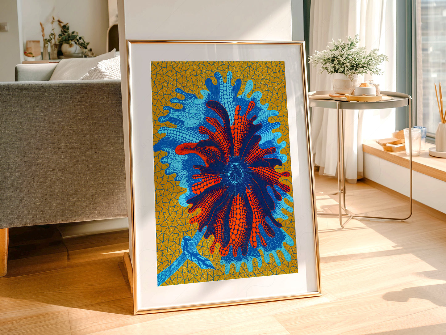 Yayoi Kusama Print, Flower Art