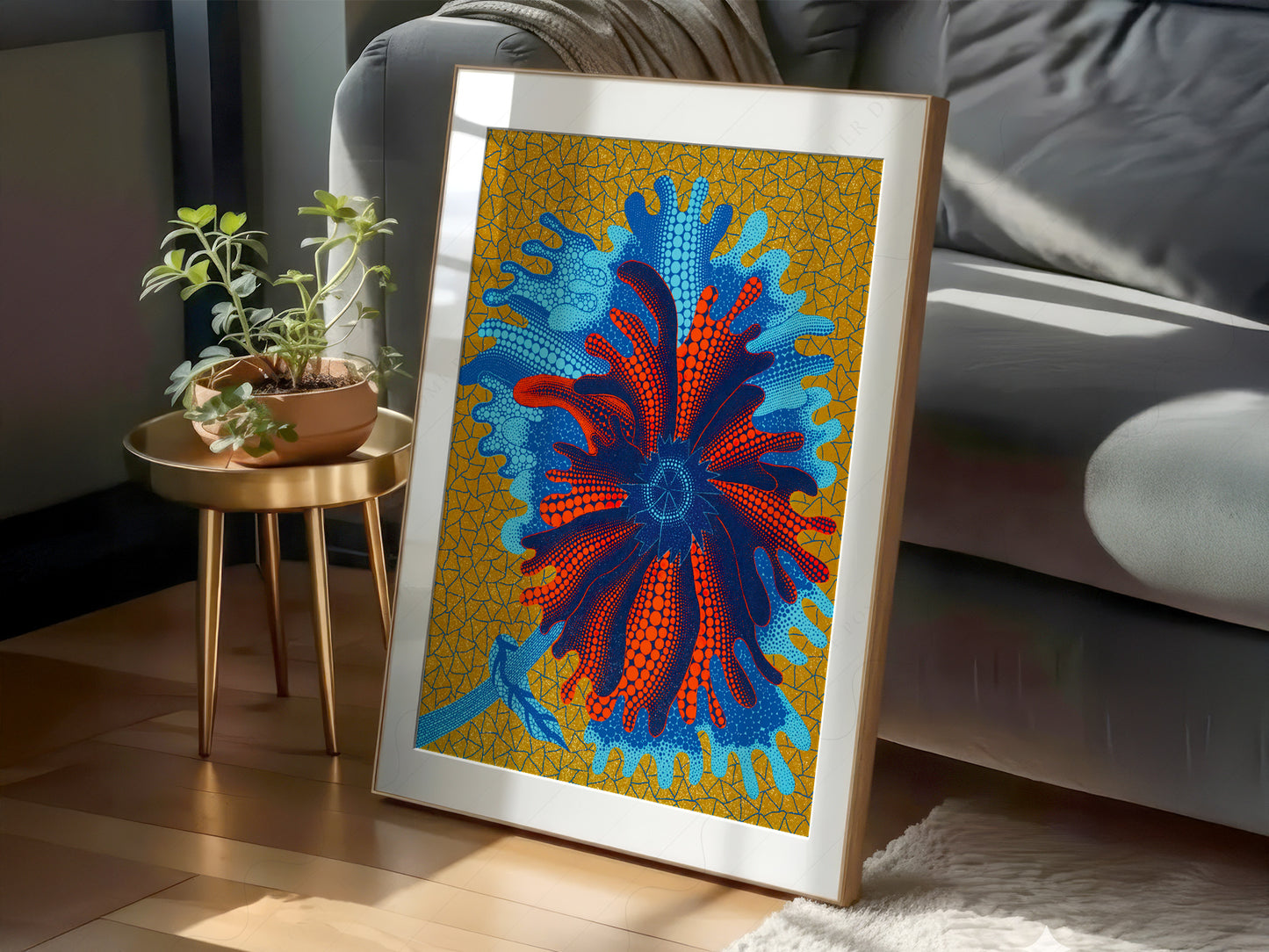 Yayoi Kusama Print, Flower Art