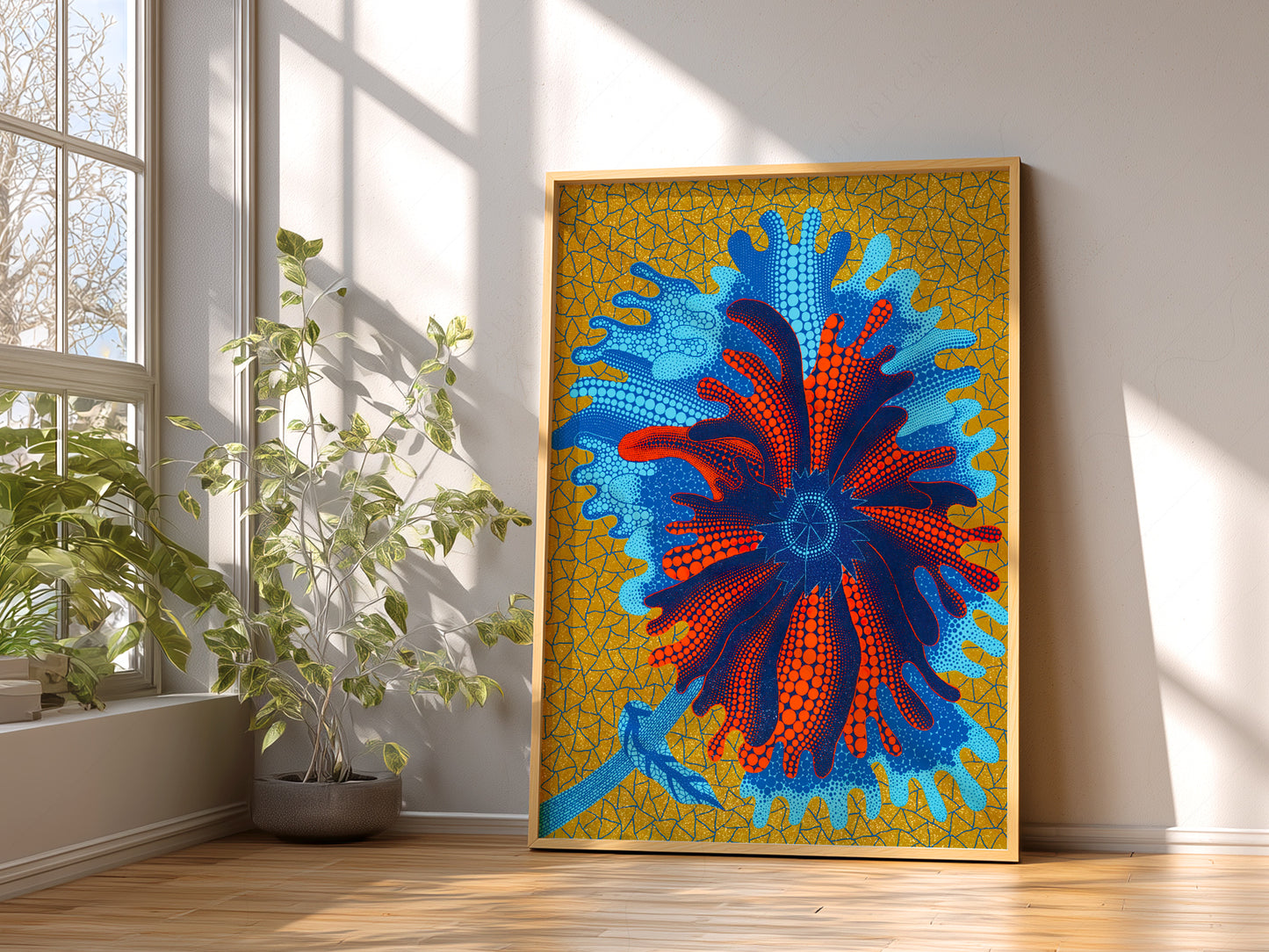 Yayoi Kusama Print, Flower Art