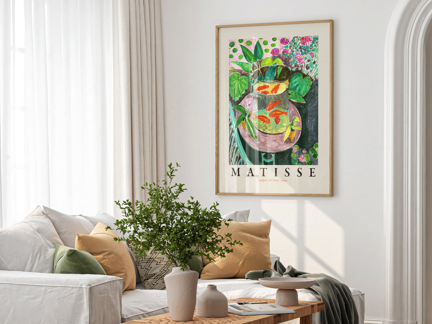 Henri Matisse, Goldfish Print, Famous Painting