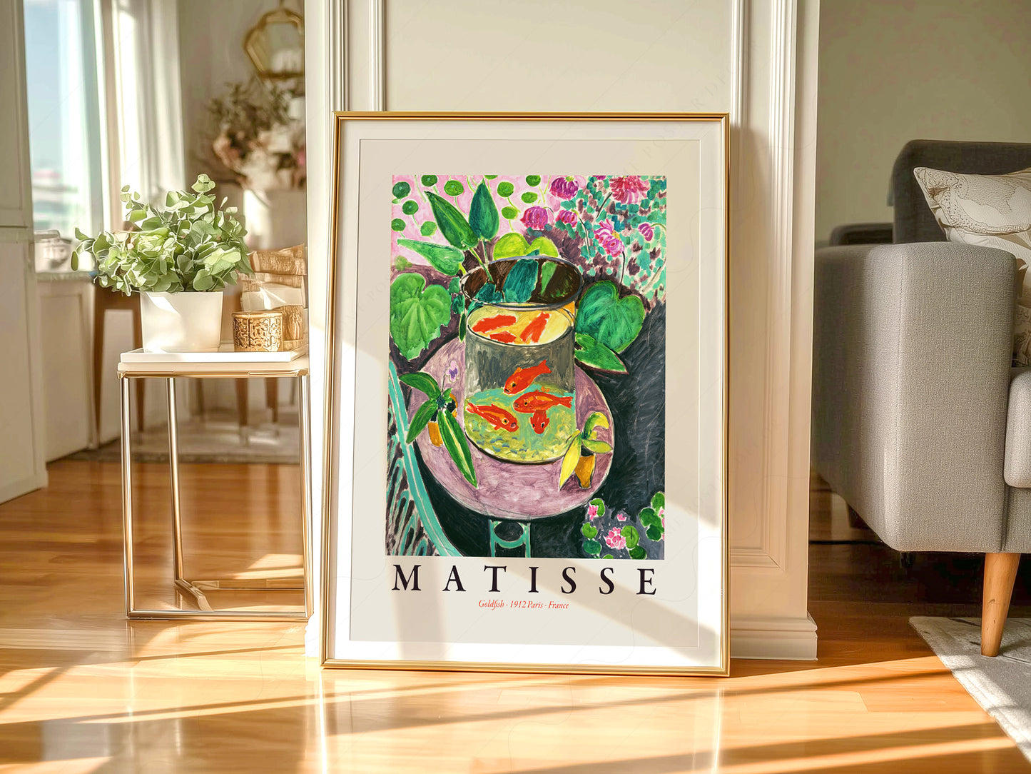 Henri Matisse, Goldfish Print, Famous Painting