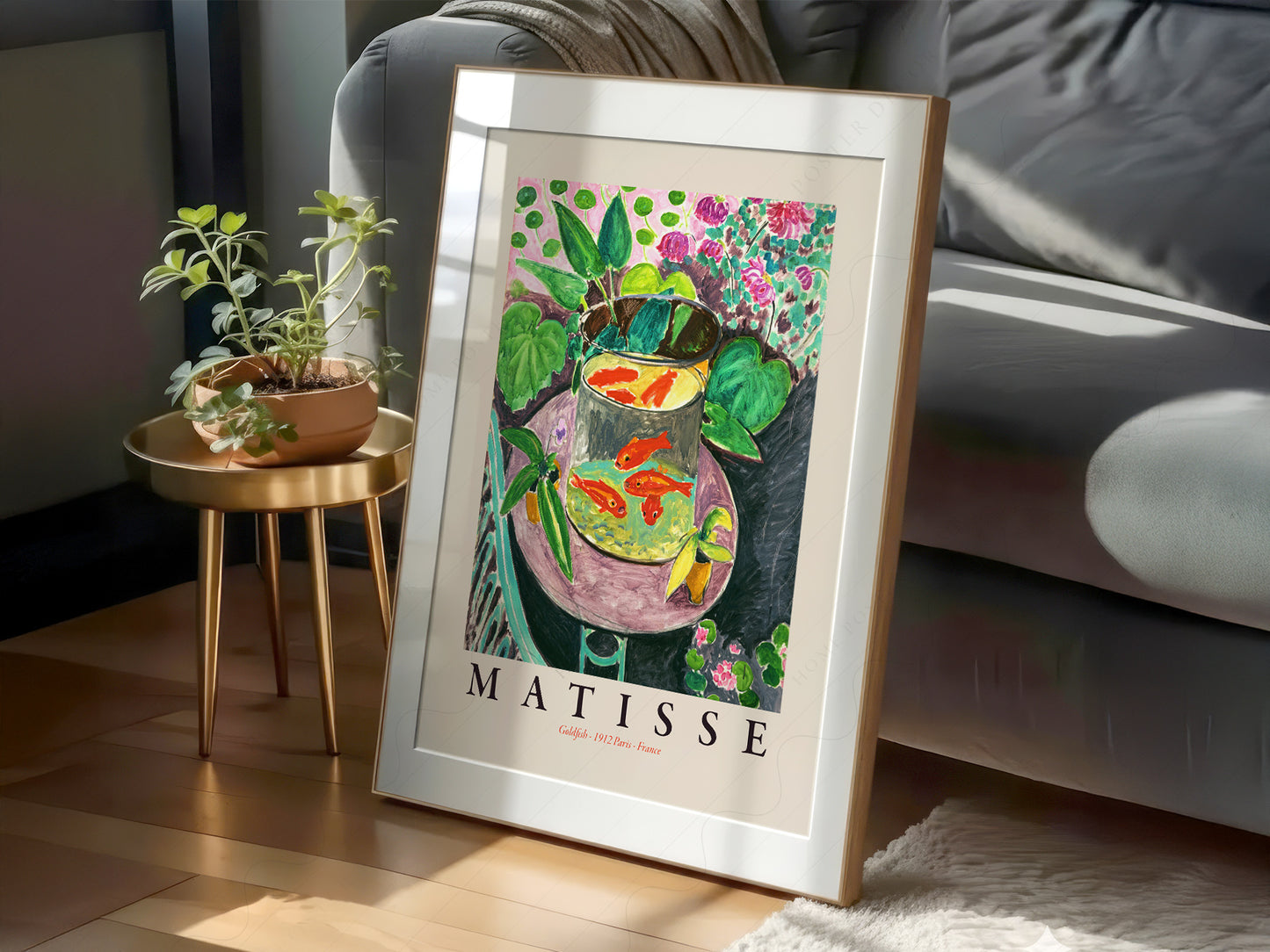 Henri Matisse, Goldfish Print, Famous Painting