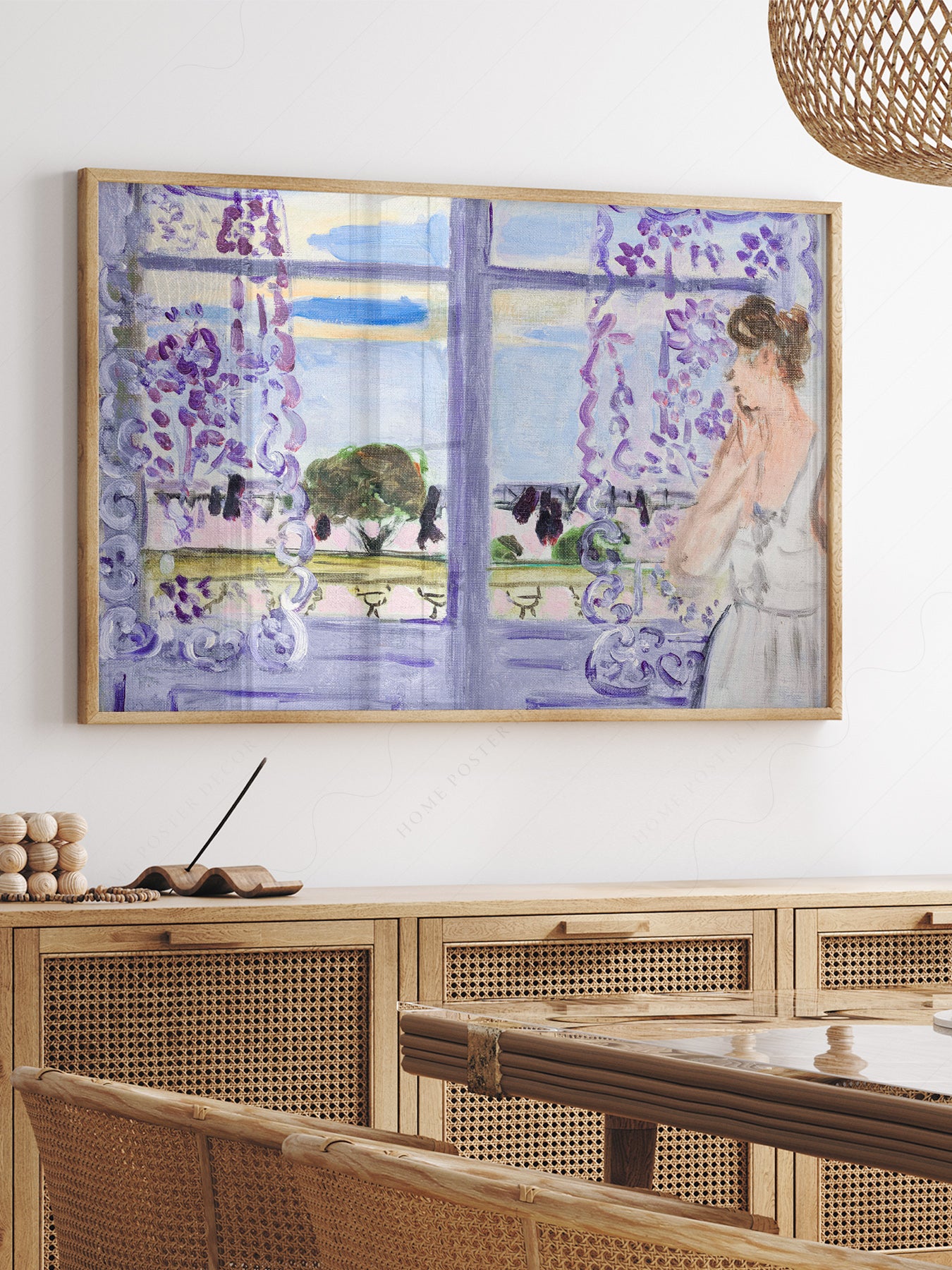 Close-up of Henri Matisse Femme auprès de la fenêtre archival print on Premium Matte Paper