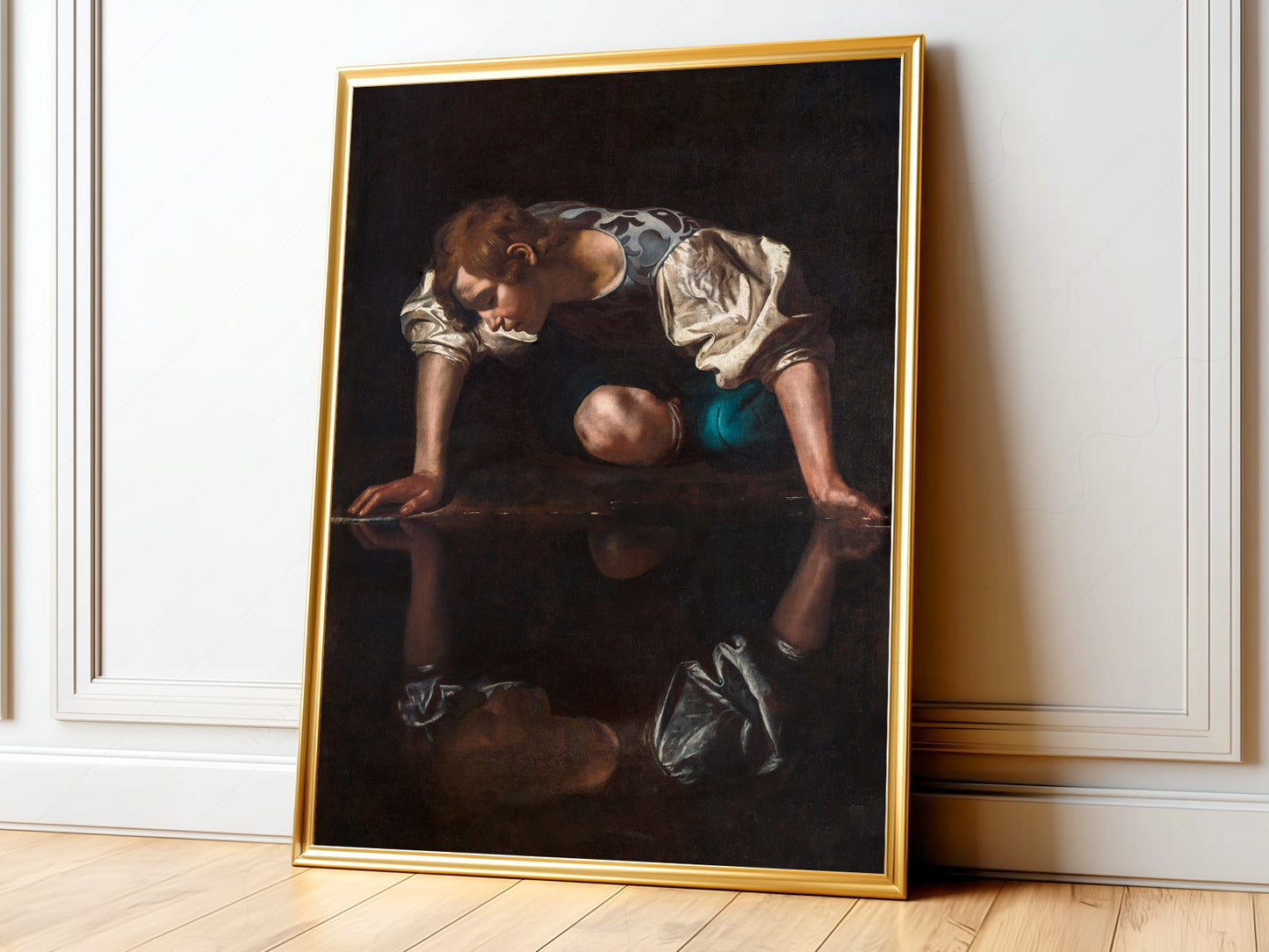 Caravaggio Narcissus Art Print – Baroque Masterpiece Wall Art Poster