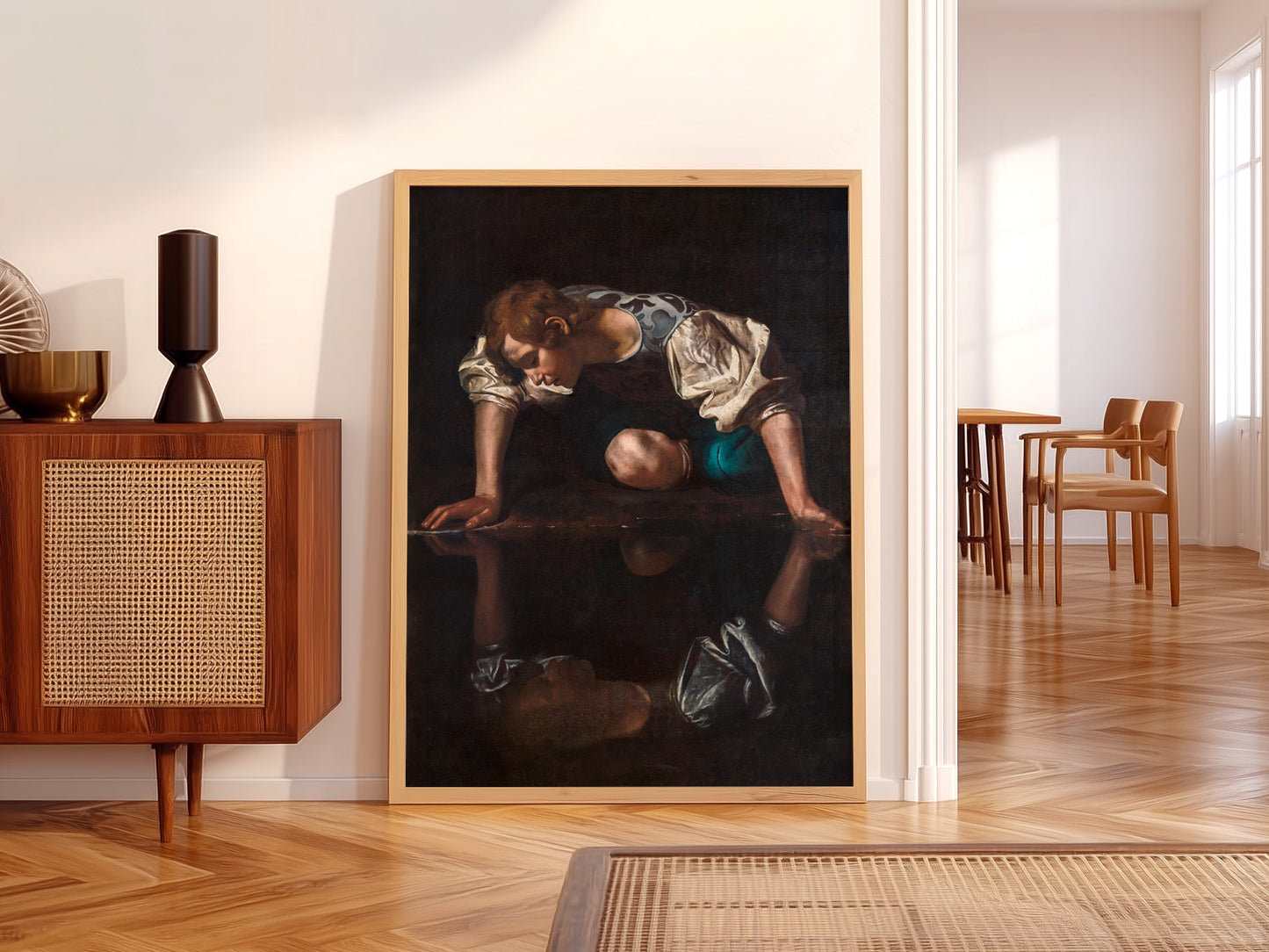 Caravaggio Narcissus Art Print – Baroque Masterpiece Wall Art Poster