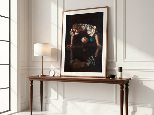 Caravaggio Narcissus Art Print – Baroque Masterpiece Wall Art Poster