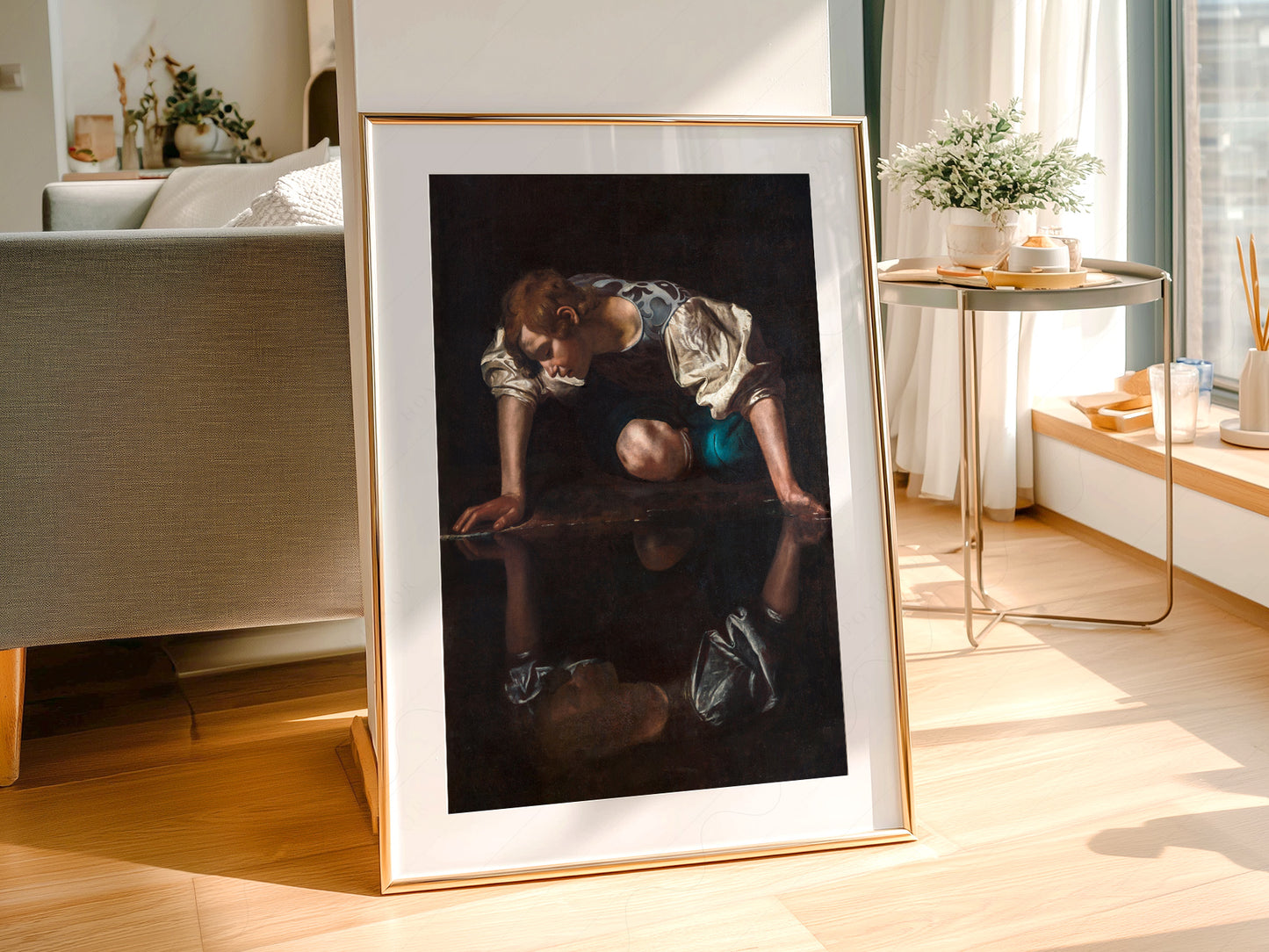 Caravaggio Narcissus Art Print – Baroque Masterpiece Wall Art Poster