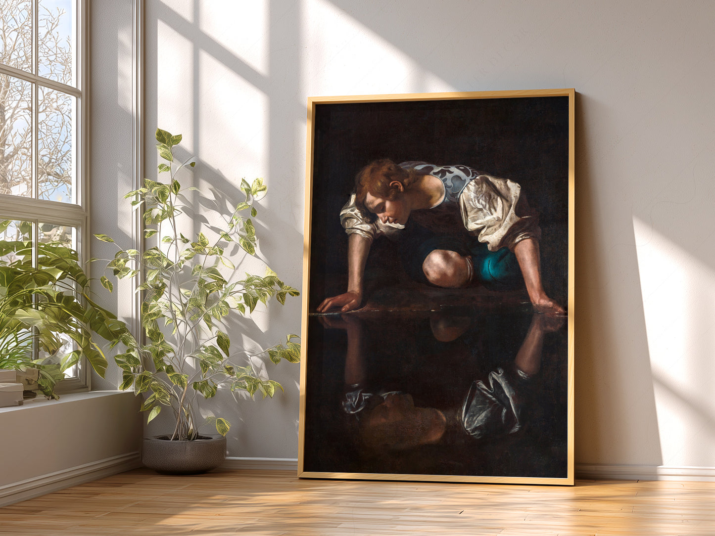 Caravaggio Narcissus Art Print – Baroque Masterpiece Wall Art Poster