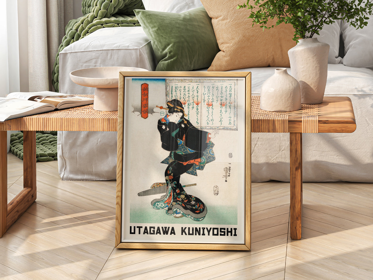 Utagawa Kuniyoshi Geisha Art Print – Japanese Ukiyo-e Wall Poster