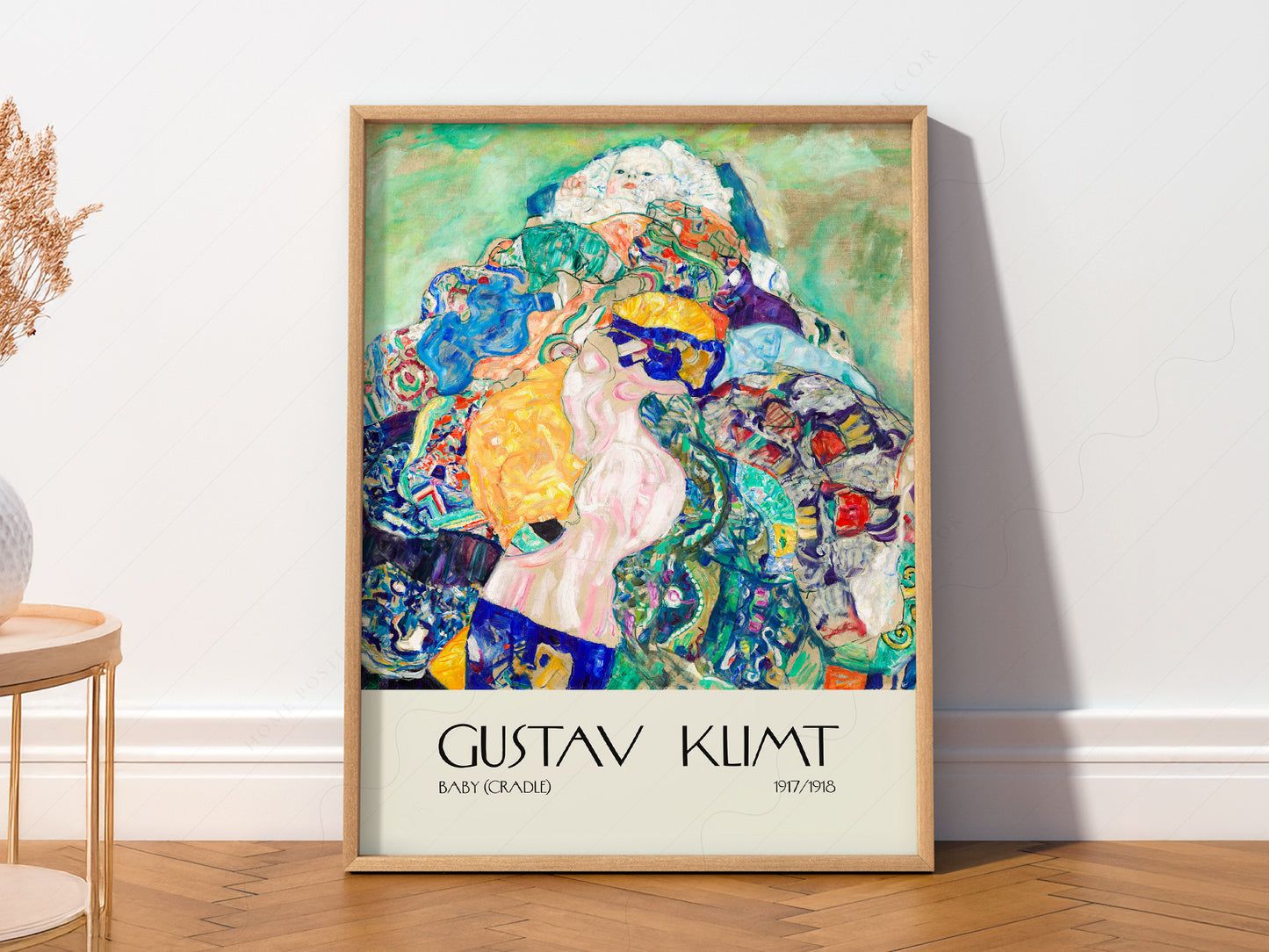 Gustav Klimt, Baby Cradle Print, Exhibition Poster, Fine Art Print