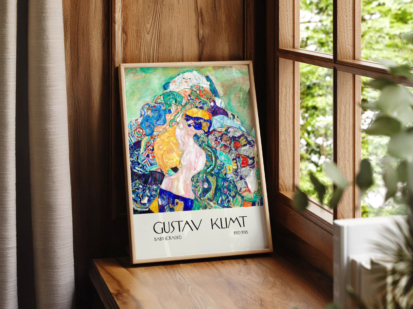 Gustav Klimt, Baby Cradle Print, Exhibition Poster, Fine Art Print