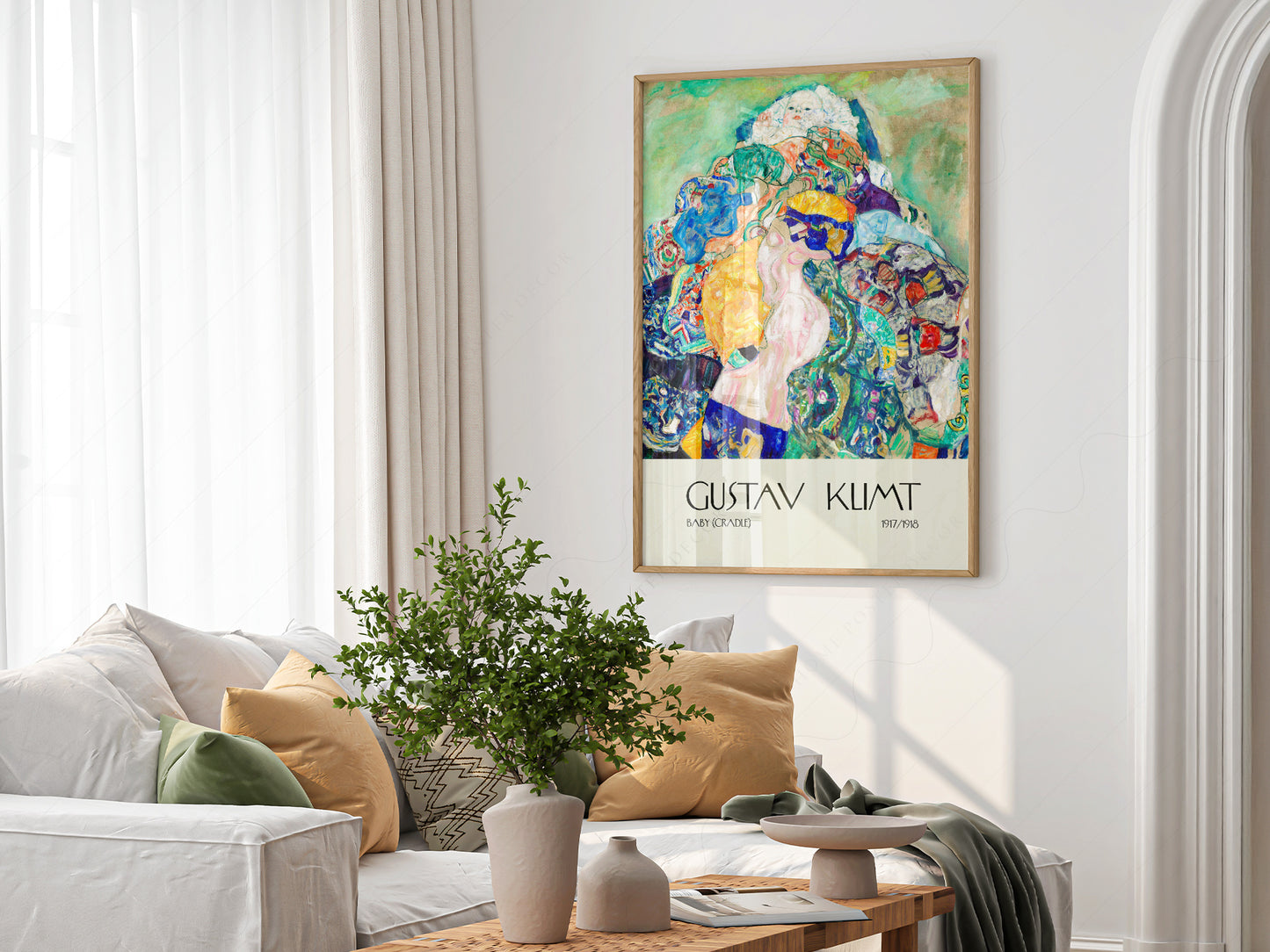 Gustav Klimt, Baby Cradle Print, Exhibition Poster, Fine Art Print