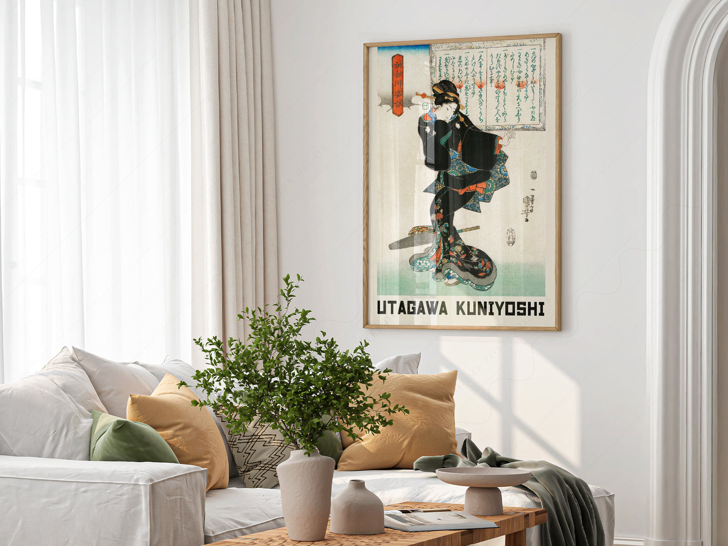Utagawa Kuniyoshi Geisha Art Print – Japanese Ukiyo-e Wall Poster