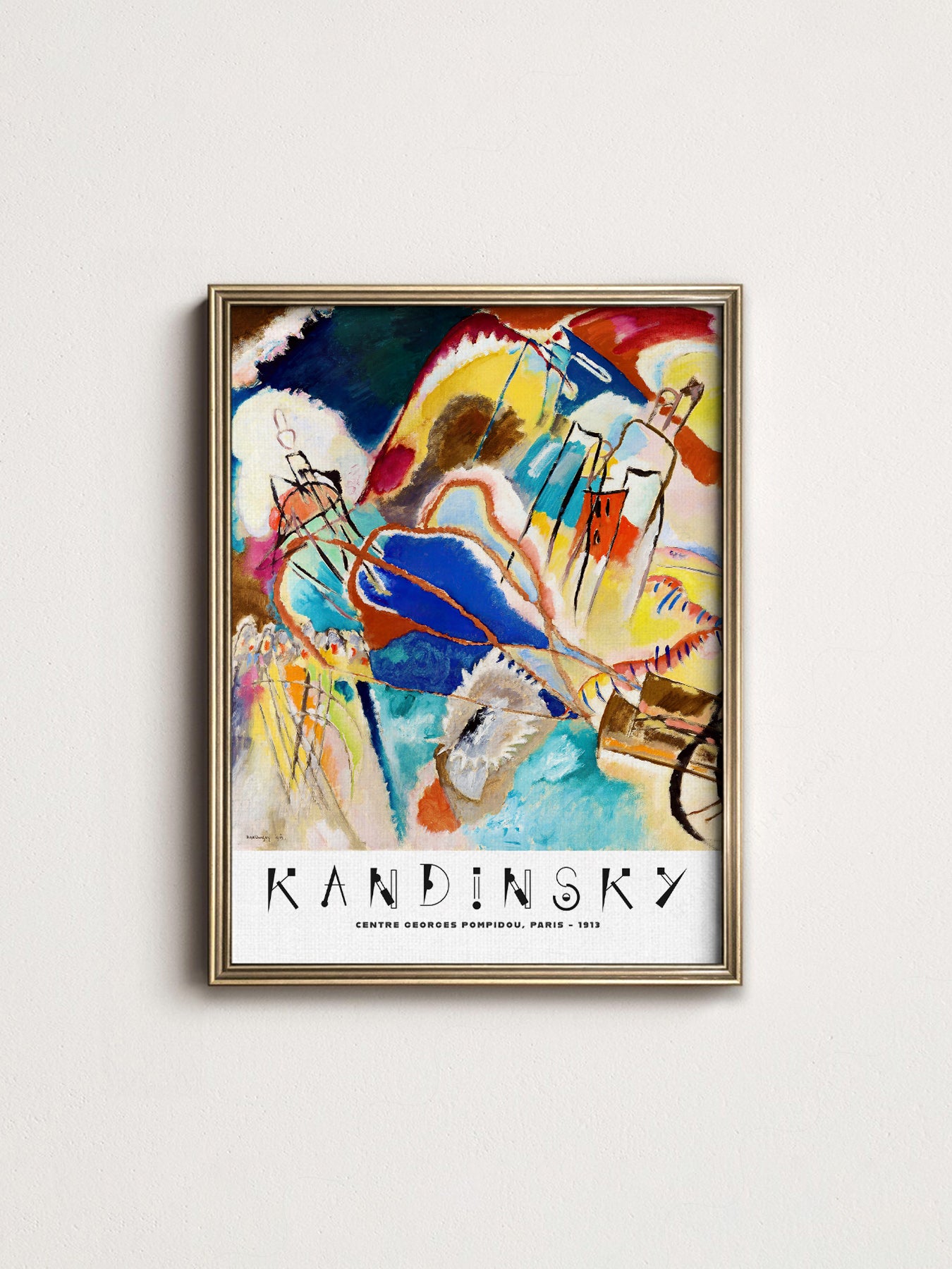 Wassily Kandinsky Improvisation 1913 Art Print – Abstract Wall Poster
