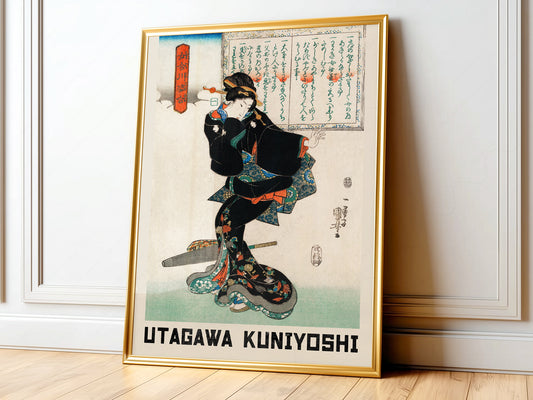 Utagawa Kuniyoshi Geisha Art Print – Japanese Ukiyo-e Wall Poster