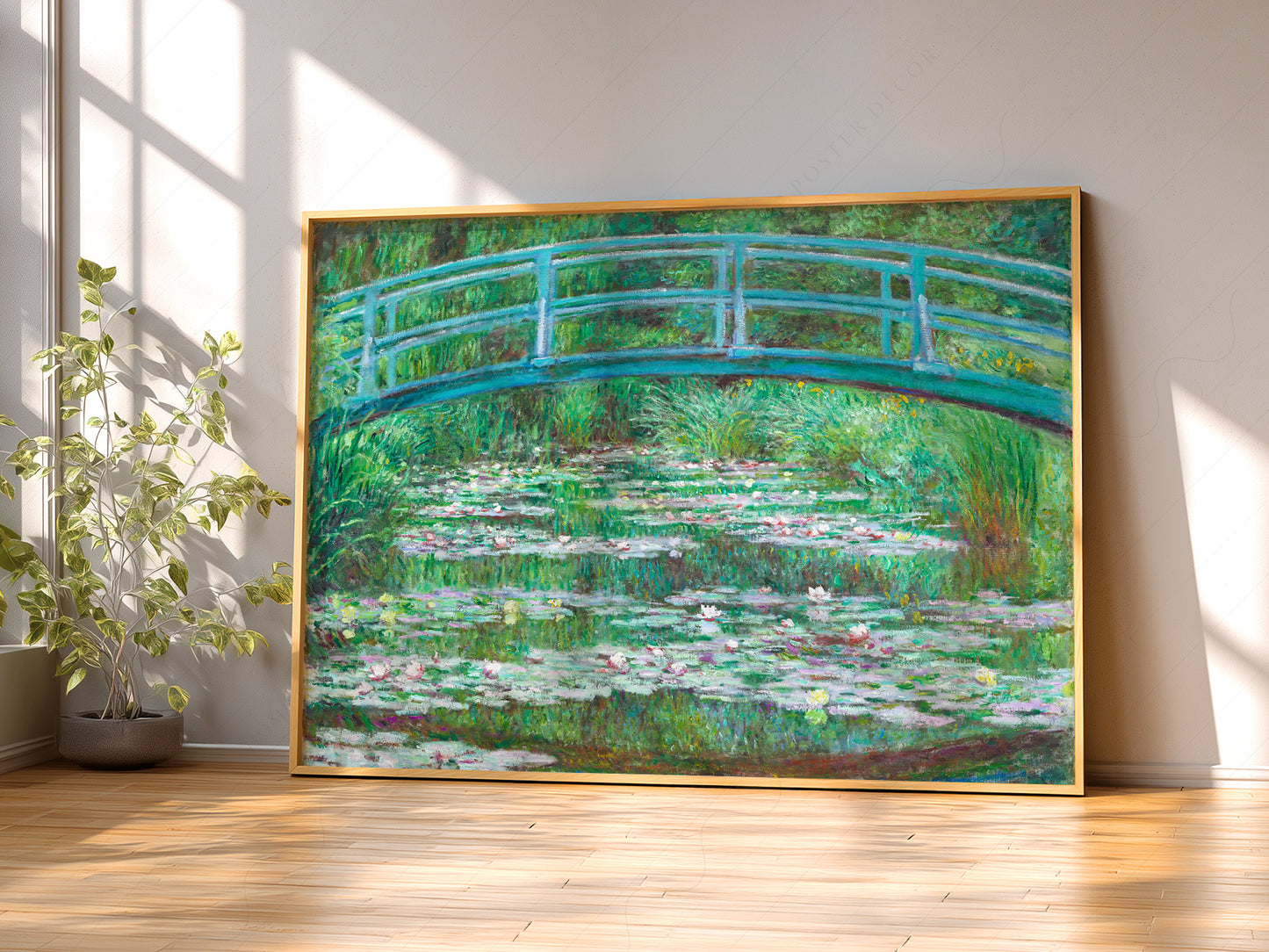 Claude Monet Poster, Bridge over a Pond of Water Lilies