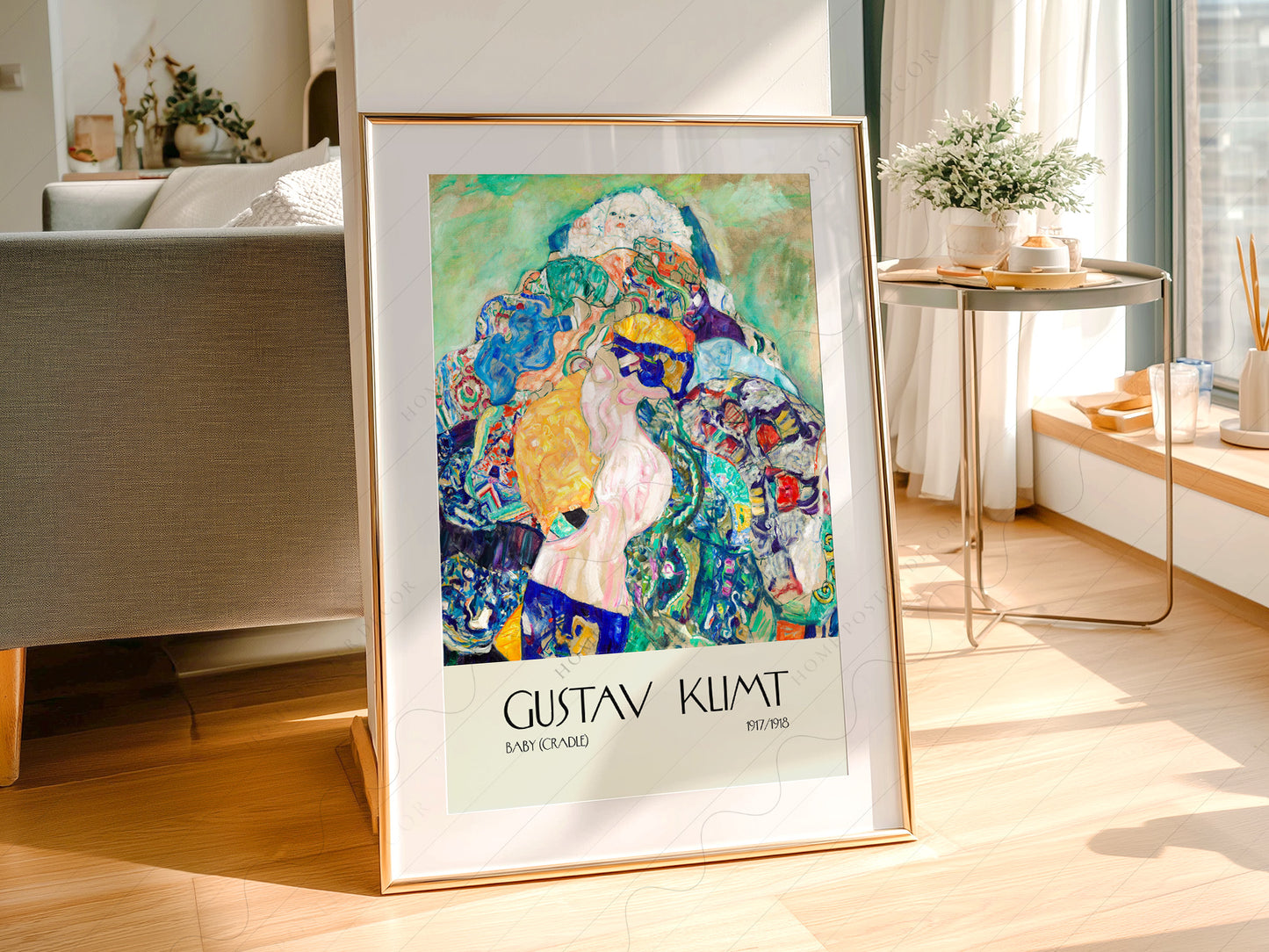 Gustav Klimt, Baby Cradle Print, Exhibition Poster, Fine Art Print