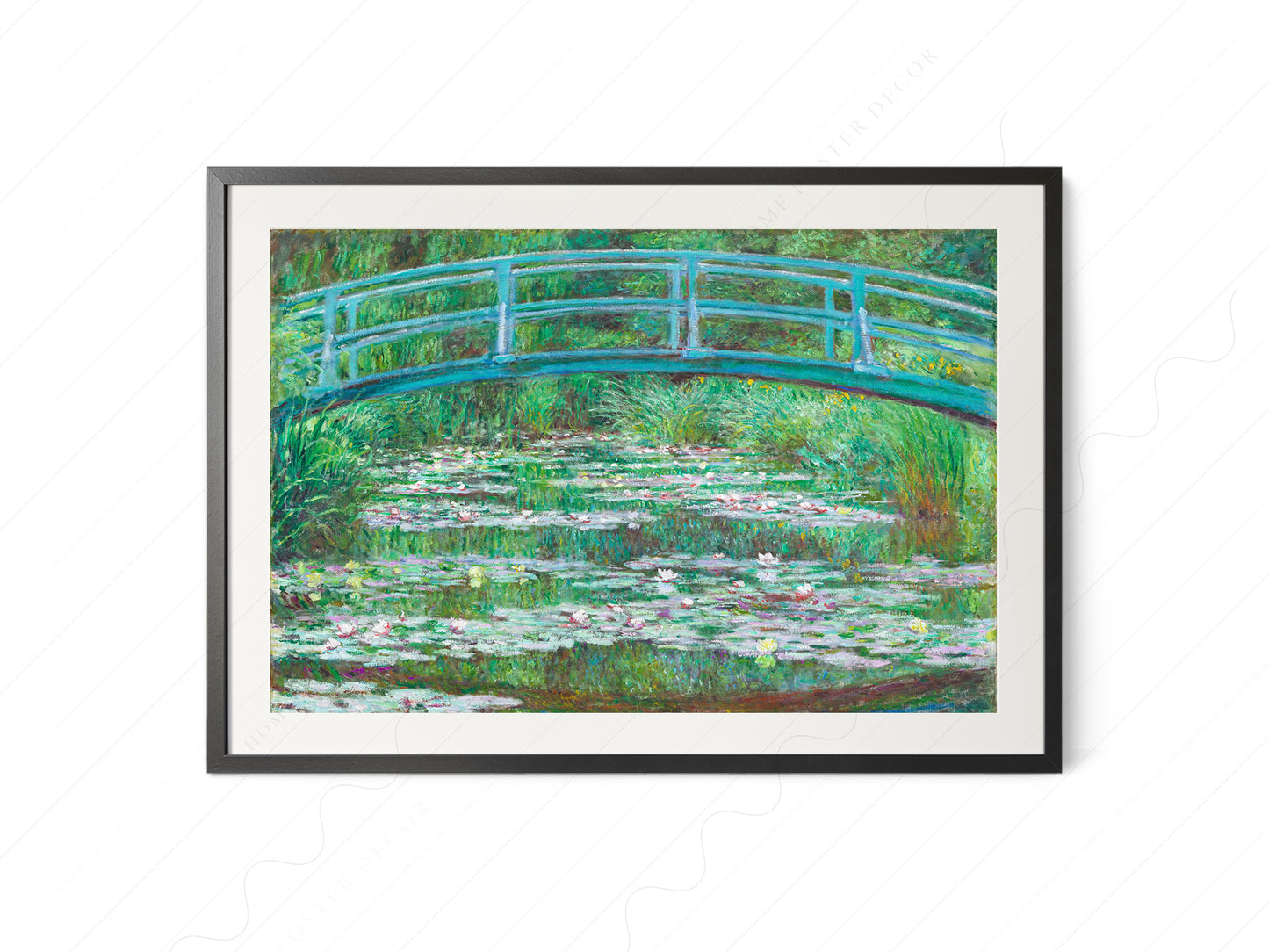 Claude Monet Poster, Bridge over a Pond of Water Lilies