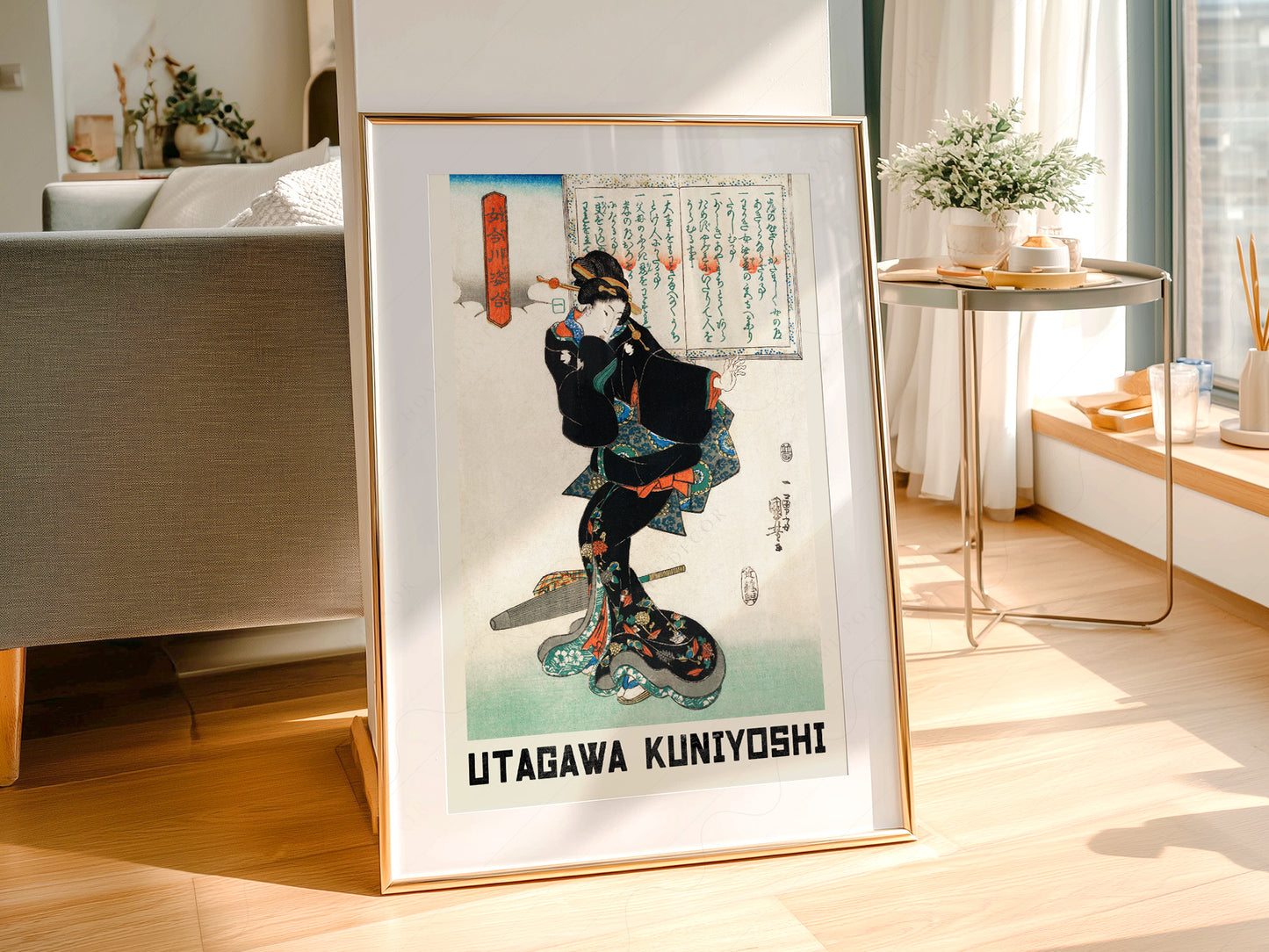 Utagawa Kuniyoshi Geisha Art Print – Japanese Ukiyo-e Wall Poster