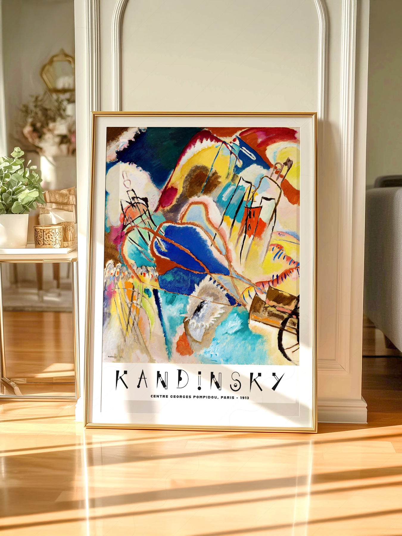 Gallery wall featuring Wassily Kandinsky Improvisation 1913 fine art print