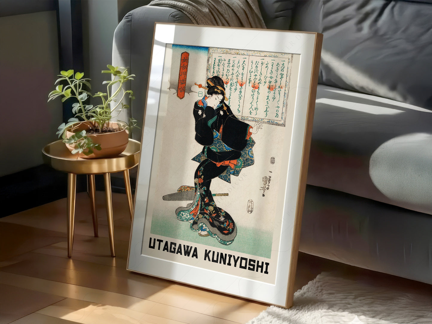 Utagawa Kuniyoshi Geisha Art Print – Japanese Ukiyo-e Wall Poster