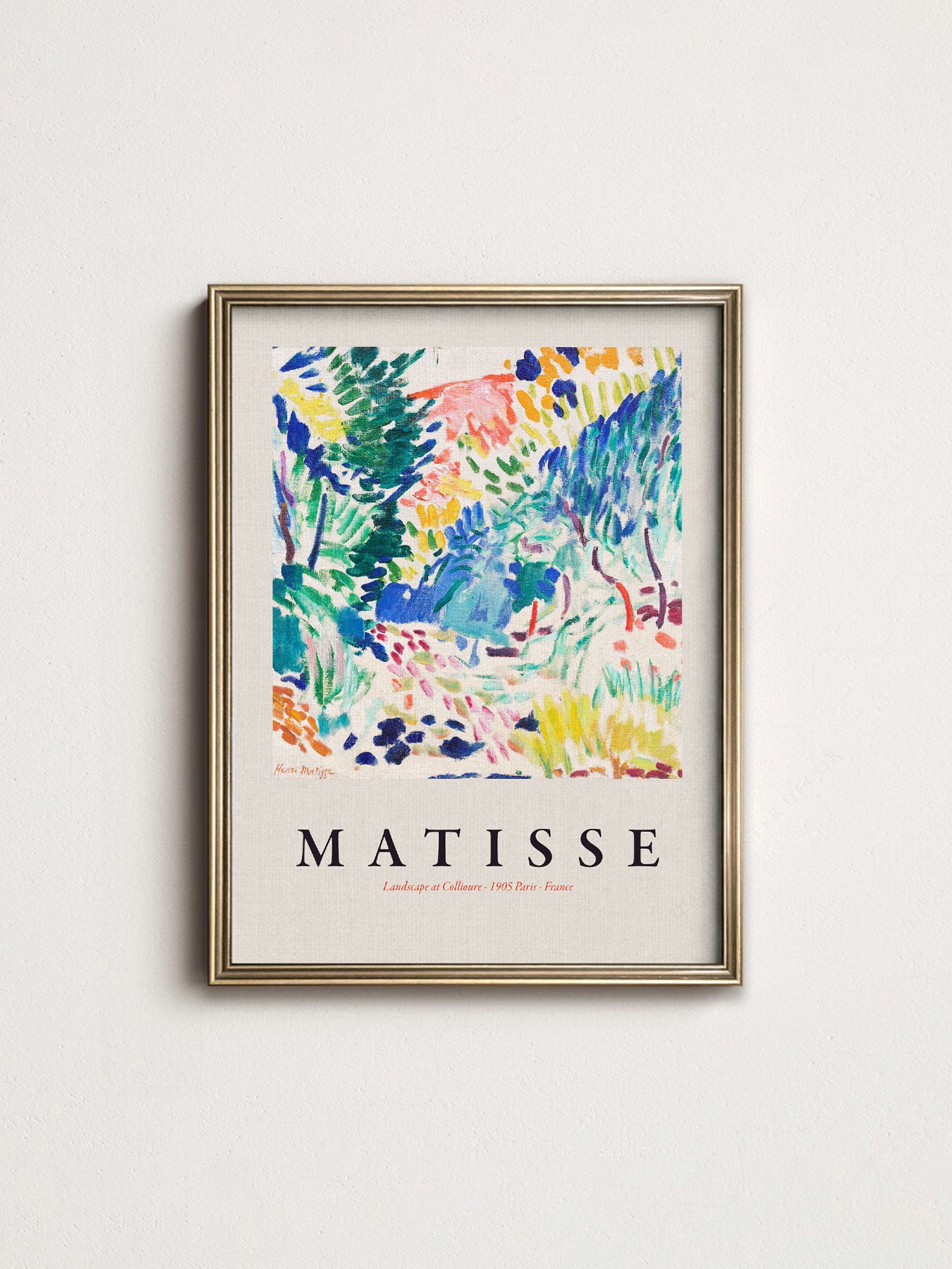 Henri Matisse Landscape at Collioure Print – Museum Wall Art Poster