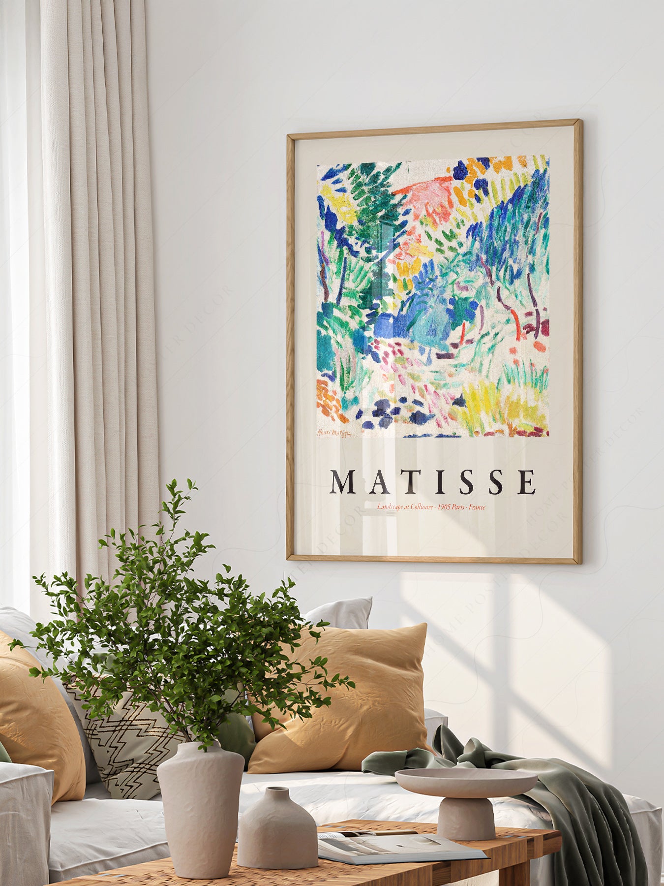 Henri Matisse Landscape at Collioure Print – Museum Wall Art Poster