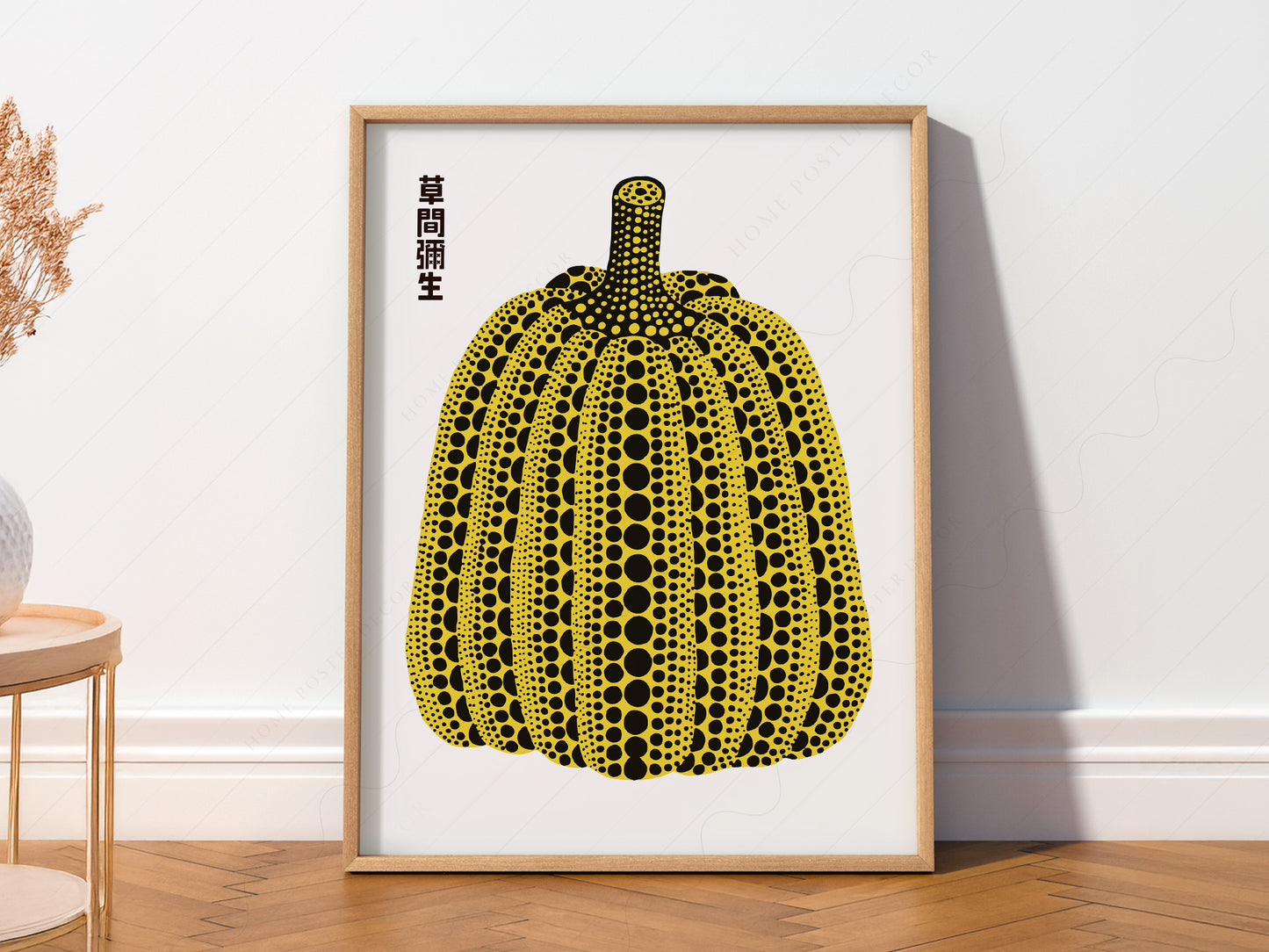 Yayoi Kusama Print, Contemporary Wall Decor, Pumpkin art