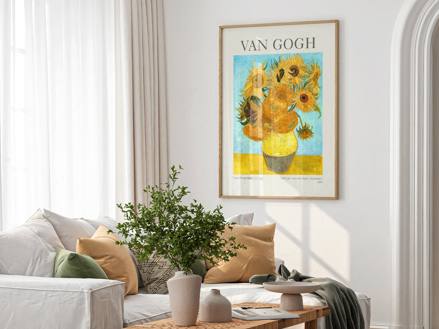 Van Gogh Poster, Vase with Twelve Sunflowers