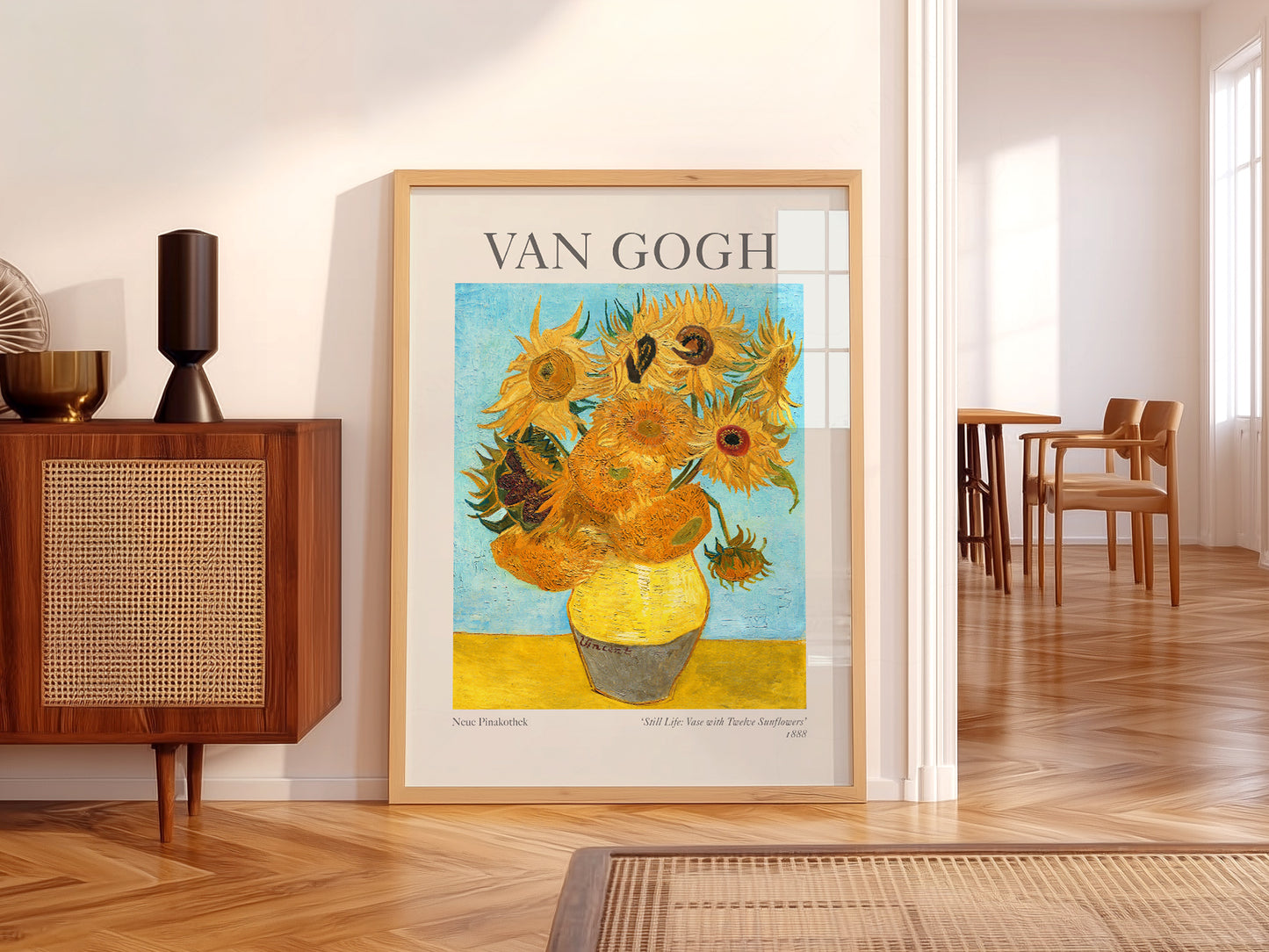Van Gogh Poster, Vase with Twelve Sunflowers