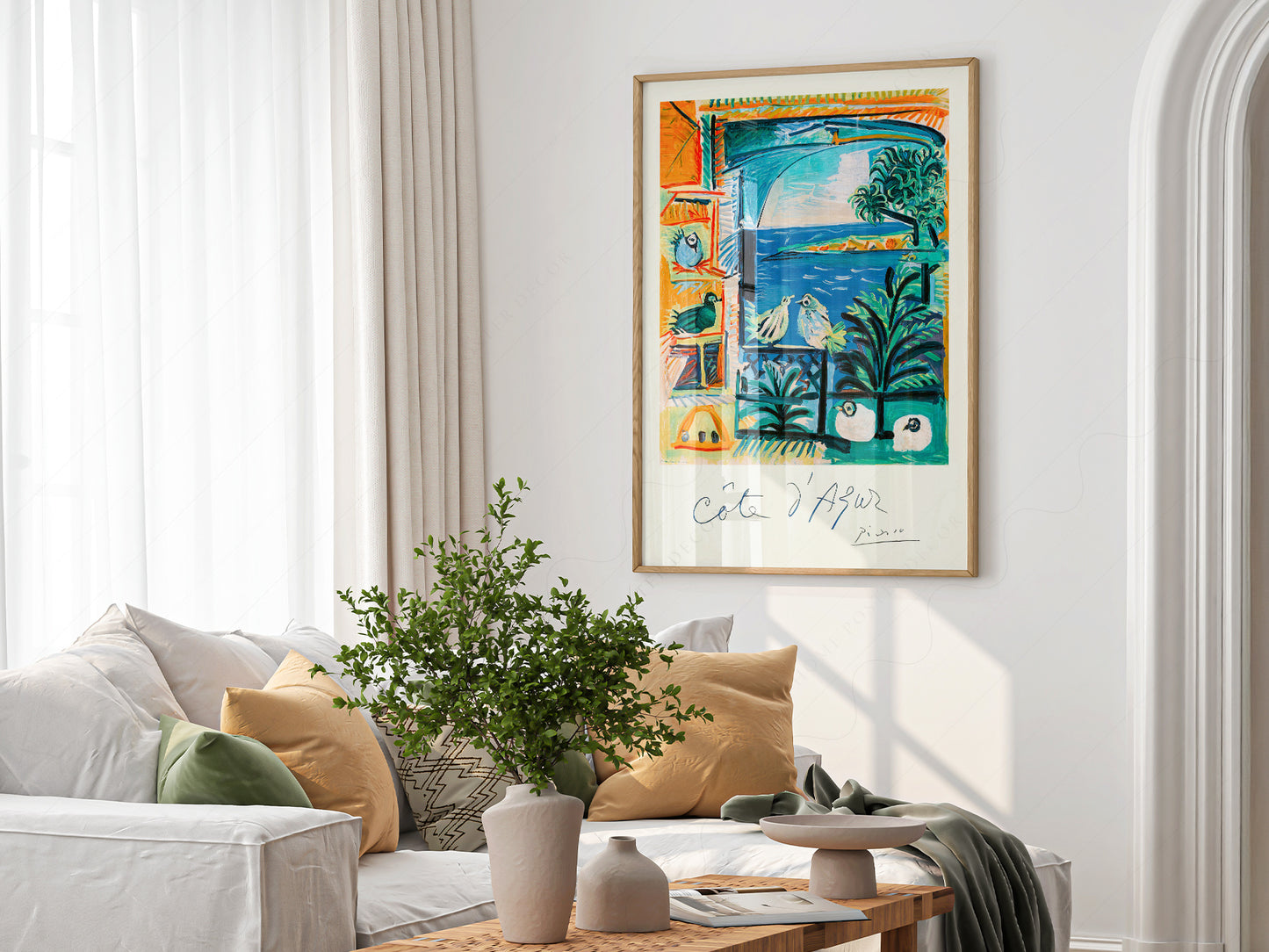 Pablo Picasso, Cote D'azur 1920, French Riviera painting