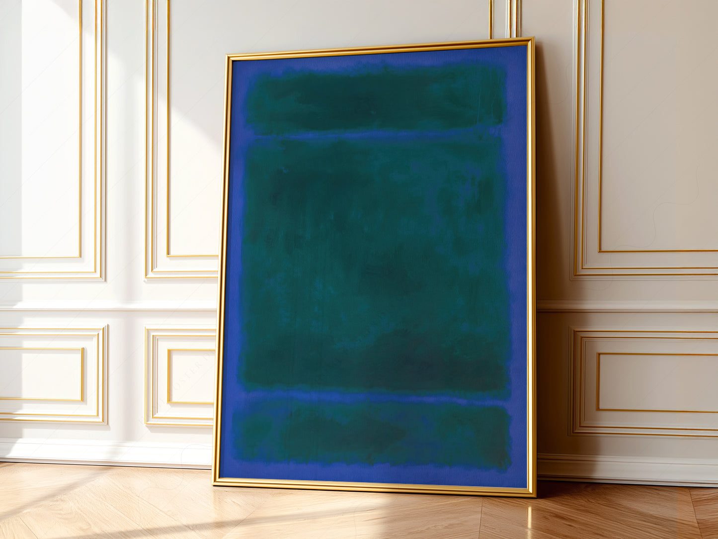 Mark Rothko Blue Green Untitled print on 100% Cotton Matte Paper – texture detail