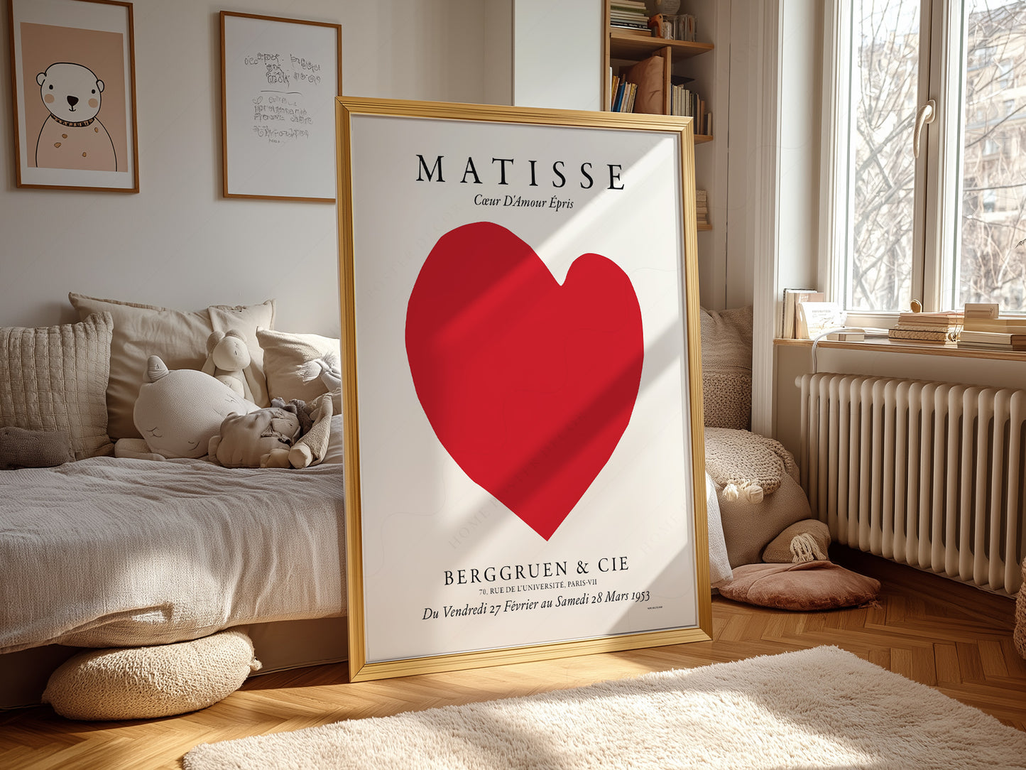 Henri Matisse, Red Heart Print, Love Print