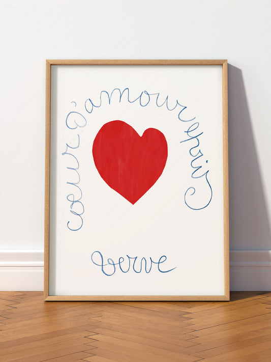 Henri Matisse, Love Poster, Red Heart Print