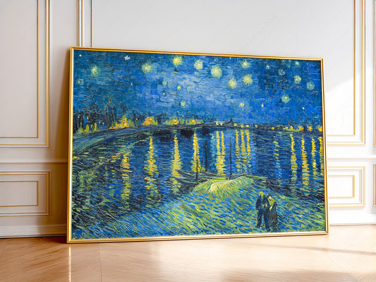 Van Gogh Print, Starry Night Over the Rhône, Famous Artwork