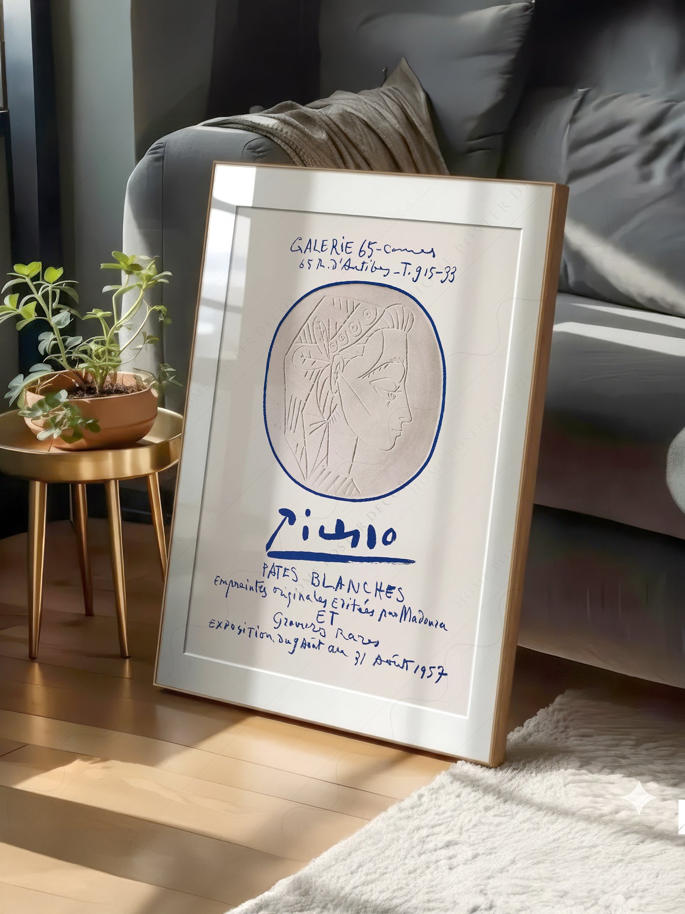 Pablo Picasso Galerie 65 Pâtes Blanches print on 100% Cotton Matte Paper – texture detail