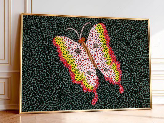Yayoi Kusama Print, Butterfly, Fine Art Print