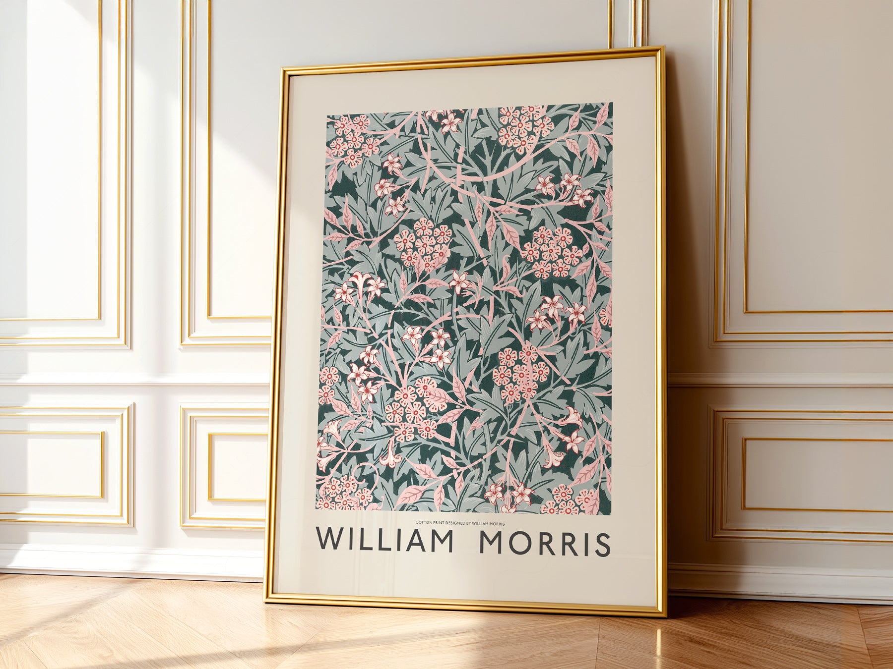 Unframed William Morris Jasmine Flower nursery print ready to frame