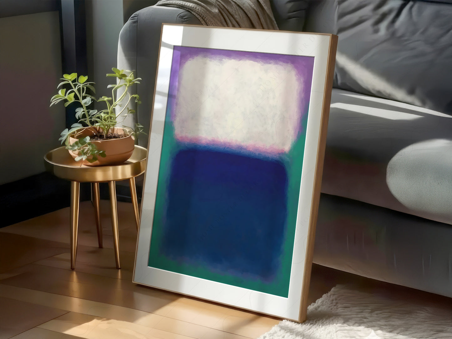 Multiple size options for Mark Rothko Untitled Color Field wall art print display