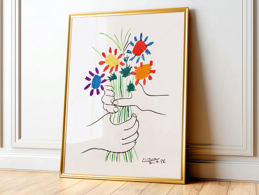 Pablo Picasso, The Flowers of Peace, 1958, Fine art print