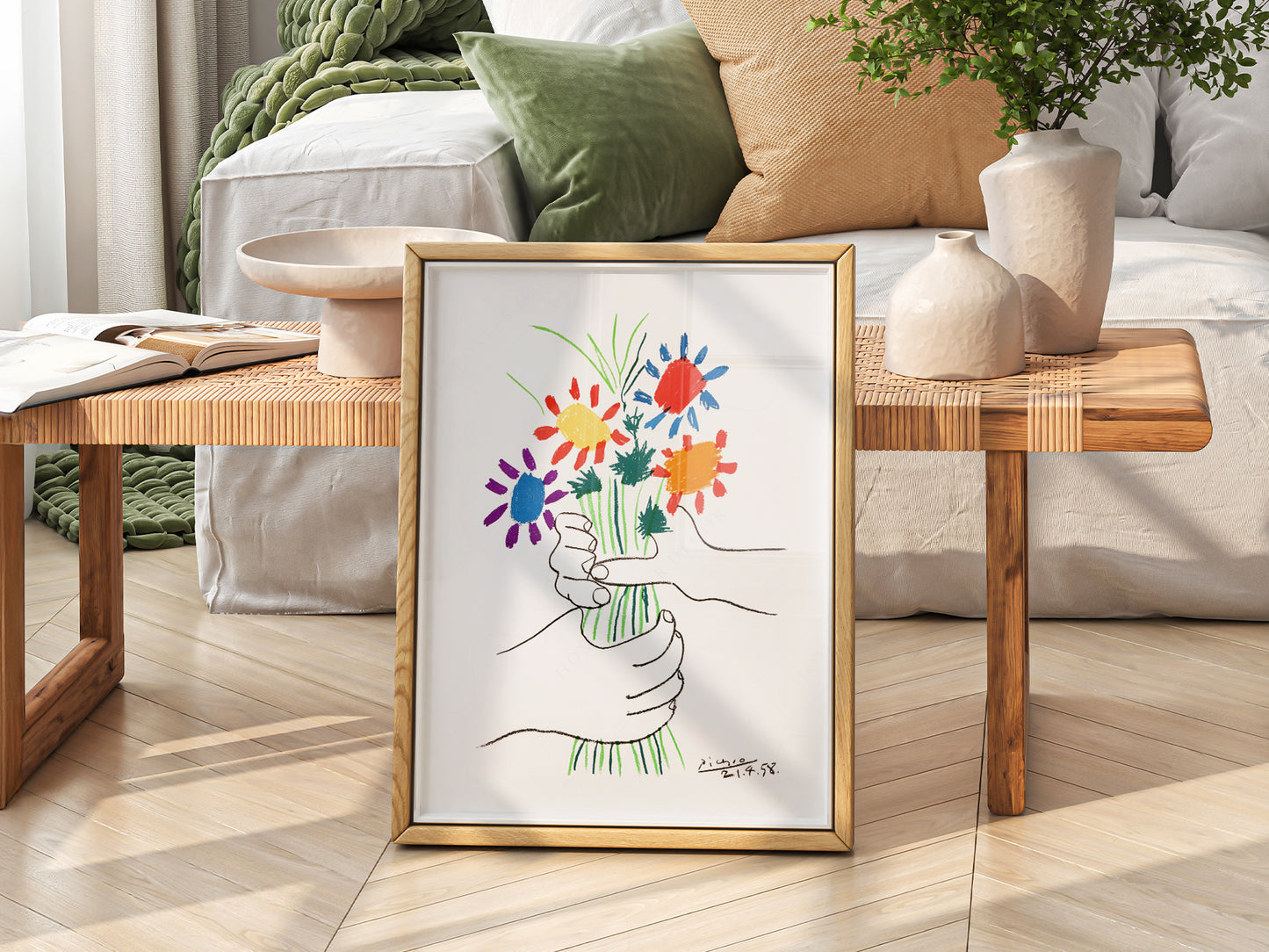Pablo Picasso, The Flowers of Peace, 1958, Fine art print