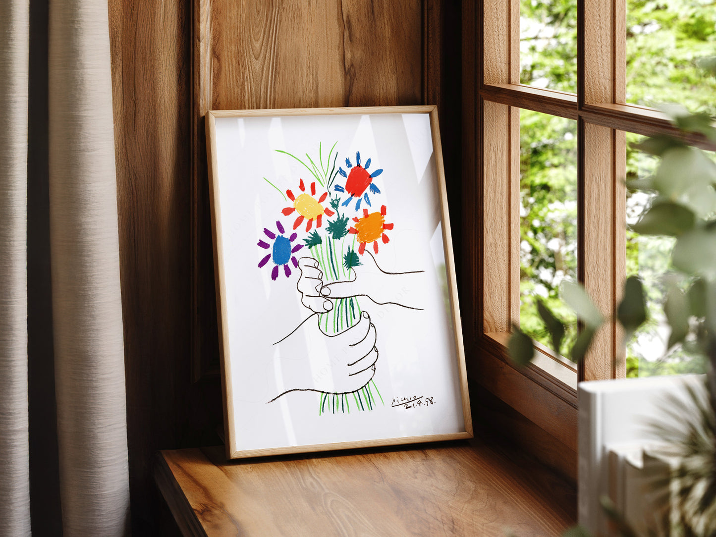 Pablo Picasso, The Flowers of Peace, 1958, Fine art print